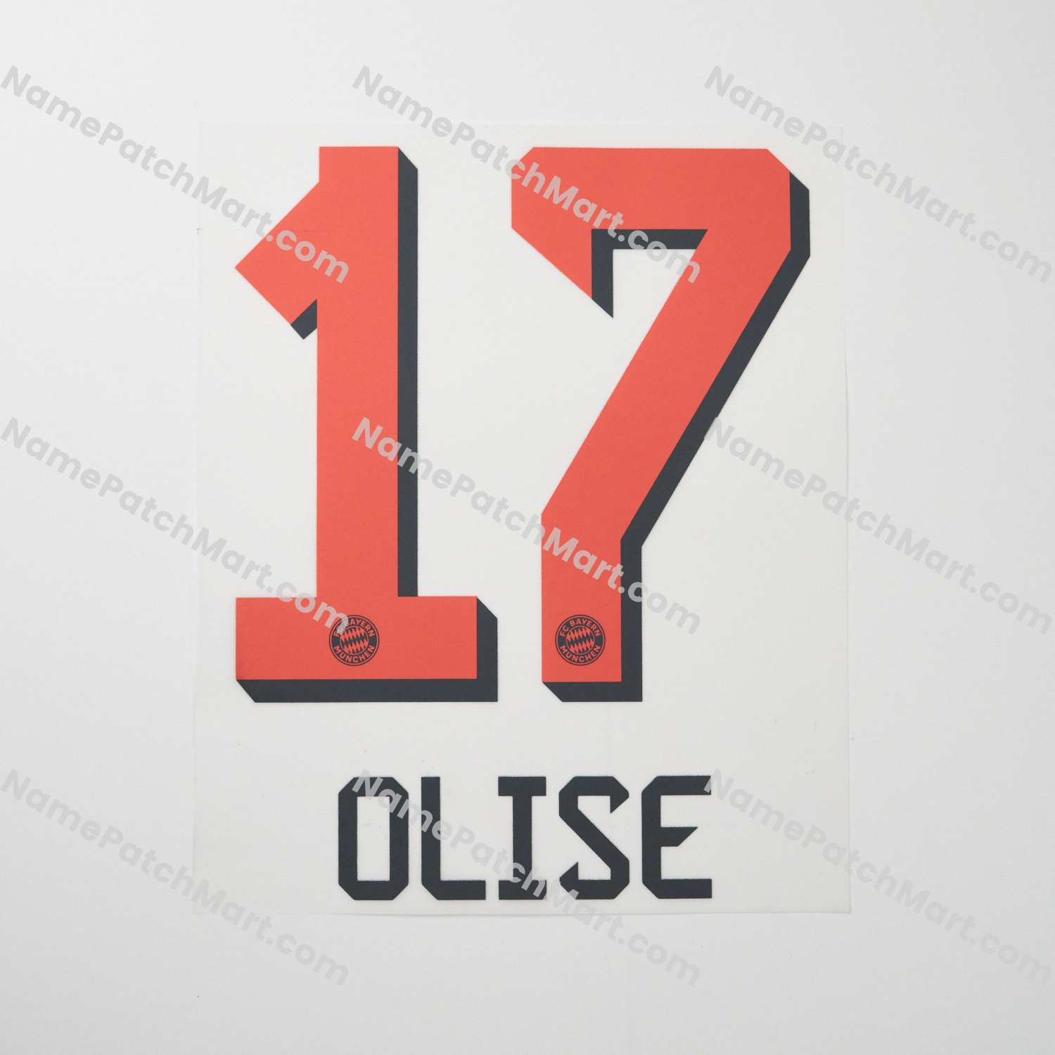 Olise #17 - Bayern Munich 25-26 Away  | Name Number Set - NamePatchMart.COM