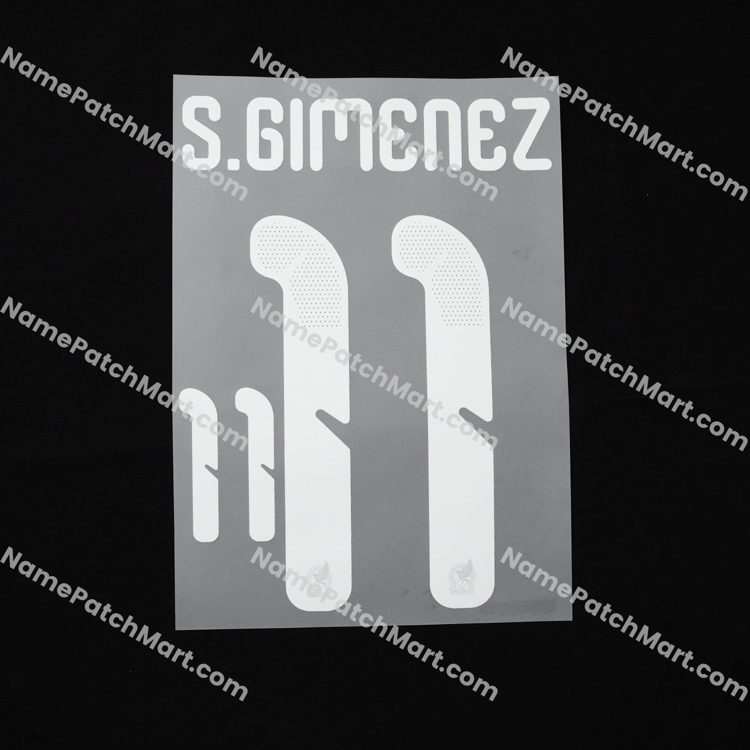 S.Gimenez #11 (World Cup 26) - Mexico 2026-27 Home  | Name Number Set - NamePatchMart.COM