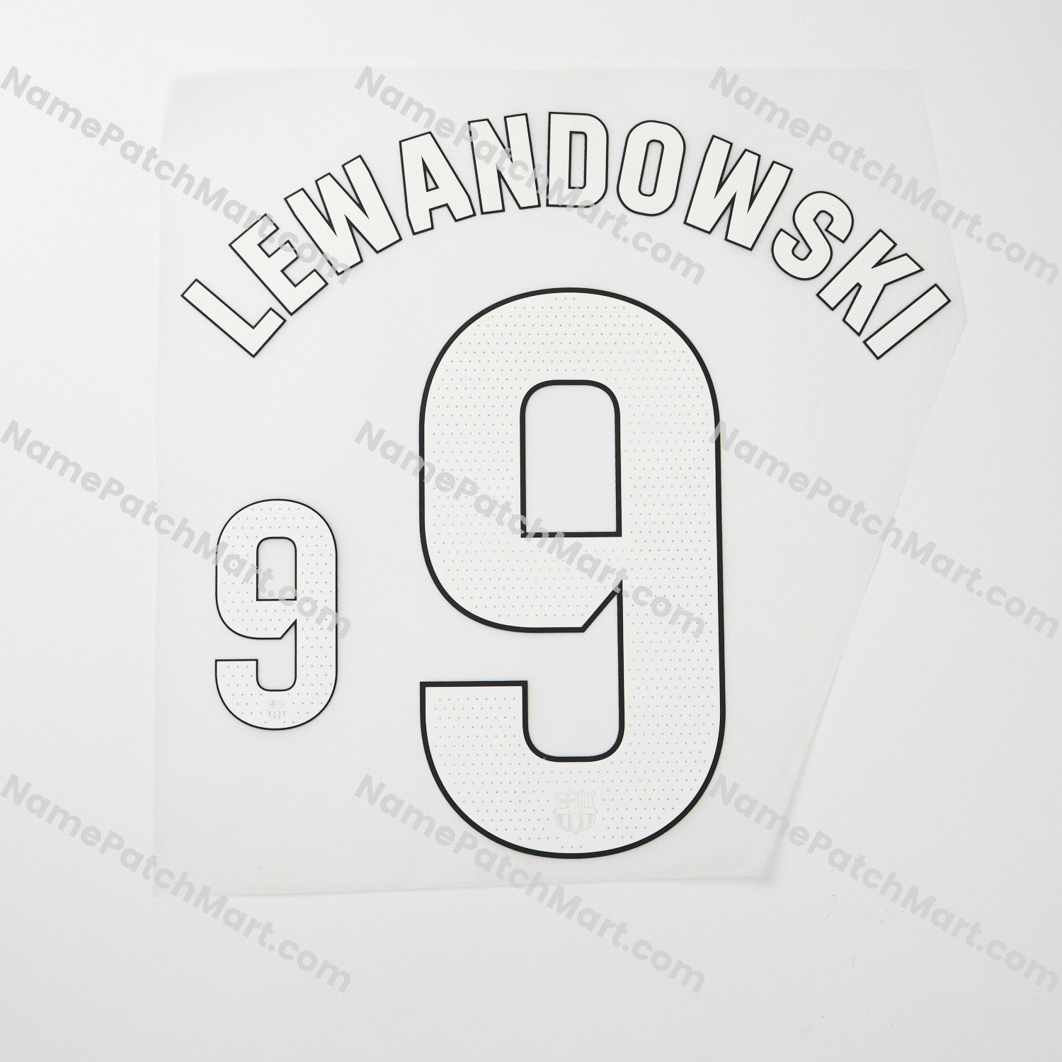 Lewandowski #9 (La Liga) - Barcelona 25-26 Third  | Name Number Set - NamePatchMart.COM