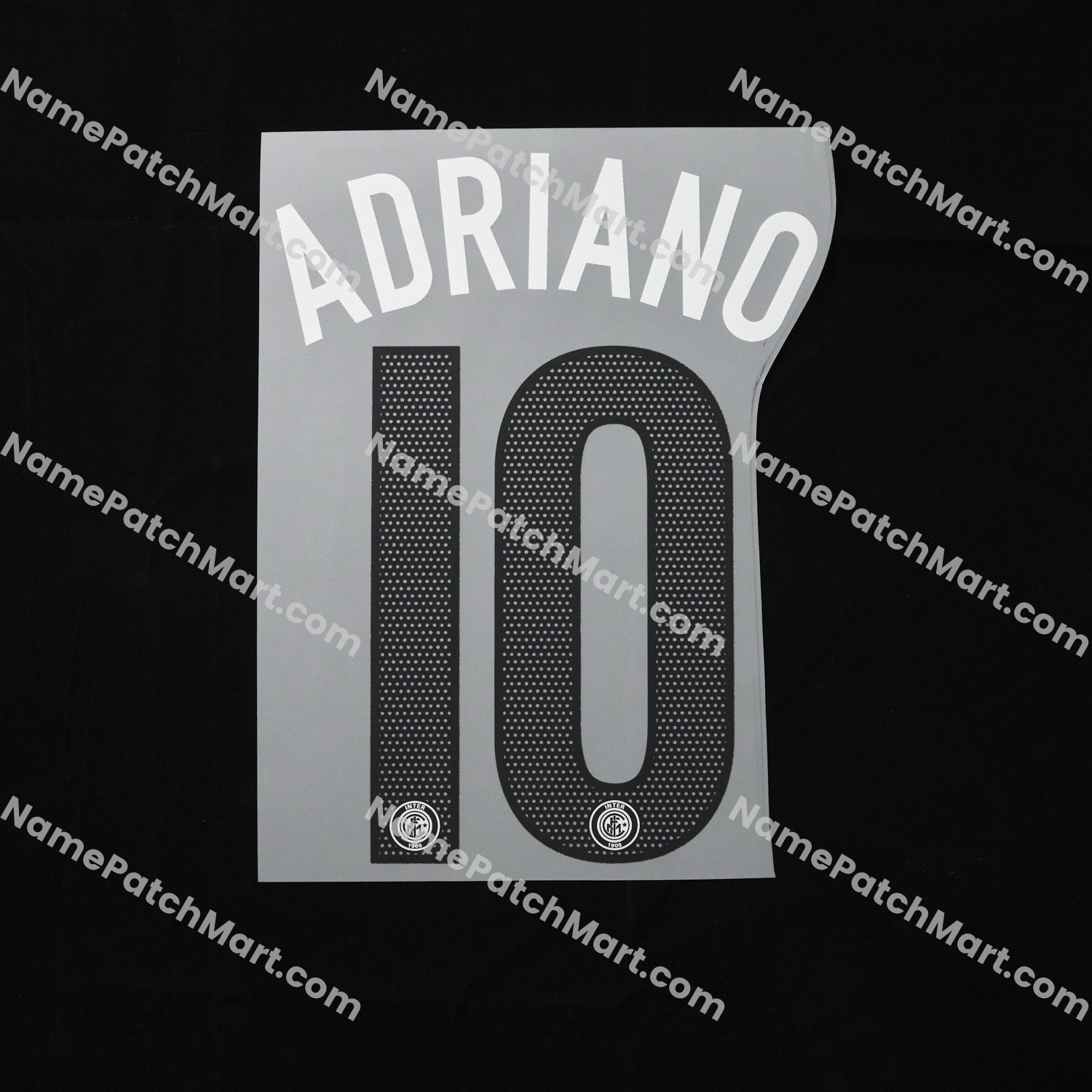 Adriano #10 - Inter Milan 2004-05 Away  | Name Number Set - NamePatchMart.COM