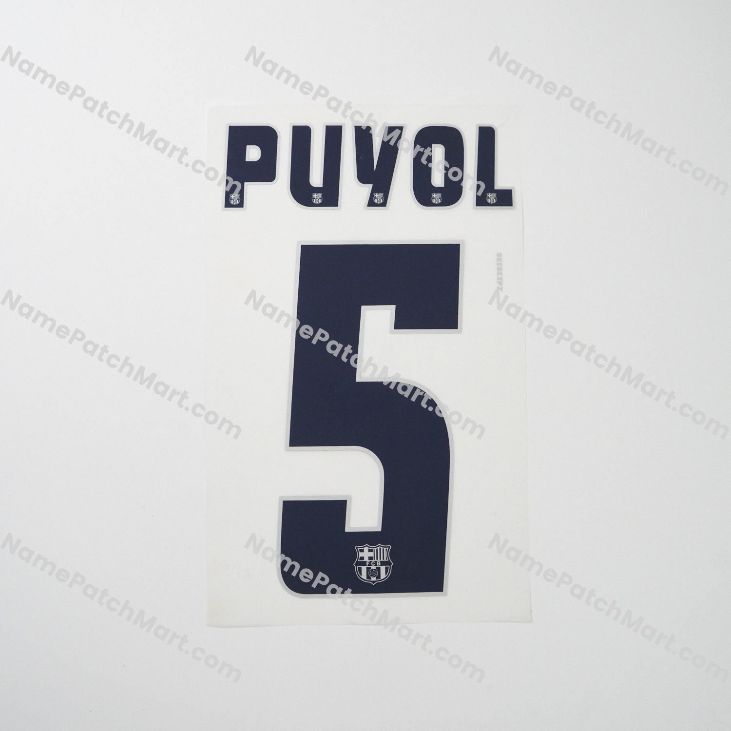 Puyol #5 - Barcelona 2005-06 Away  | Name Number Set - NamePatchMart.COM