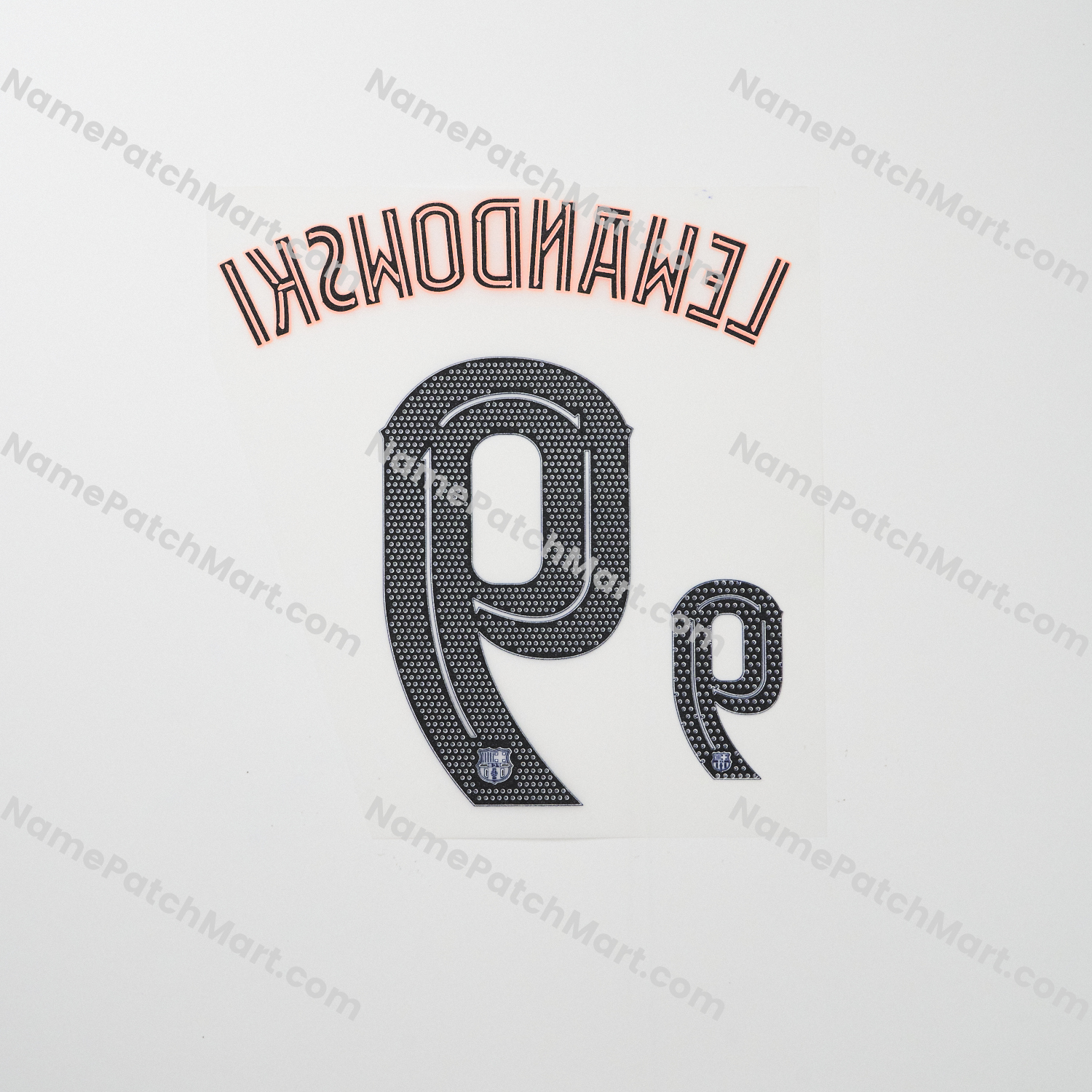 KIDS Lewandowski #9 (Champions League) - Barcelona 25-26 Third  | Name Number Set - NamePatchMart.COM