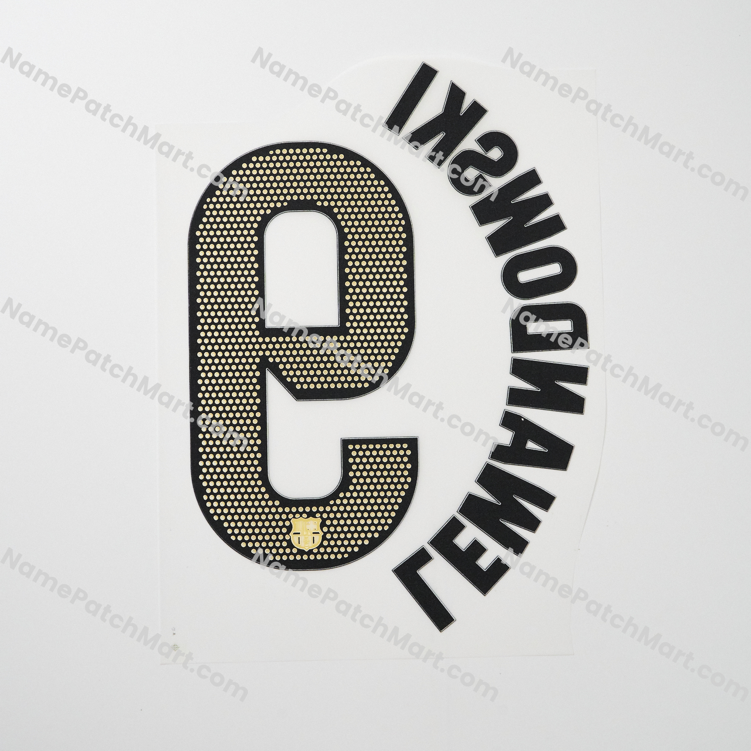 Lewandowski #9 (La Liga) - Barcelona 25-26 Home  | Name Number Set - NamePatchMart.COM