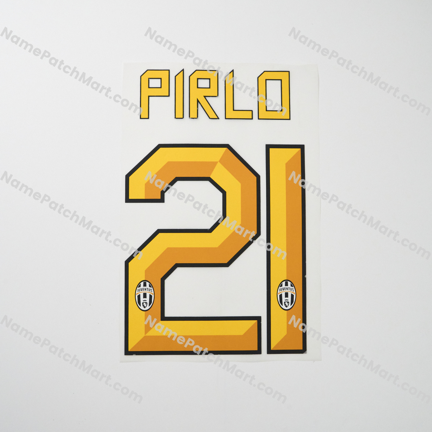 Pirlo #21 - Juventus 2011-12 Home  | Name Number Set - NamePatchMart.COM