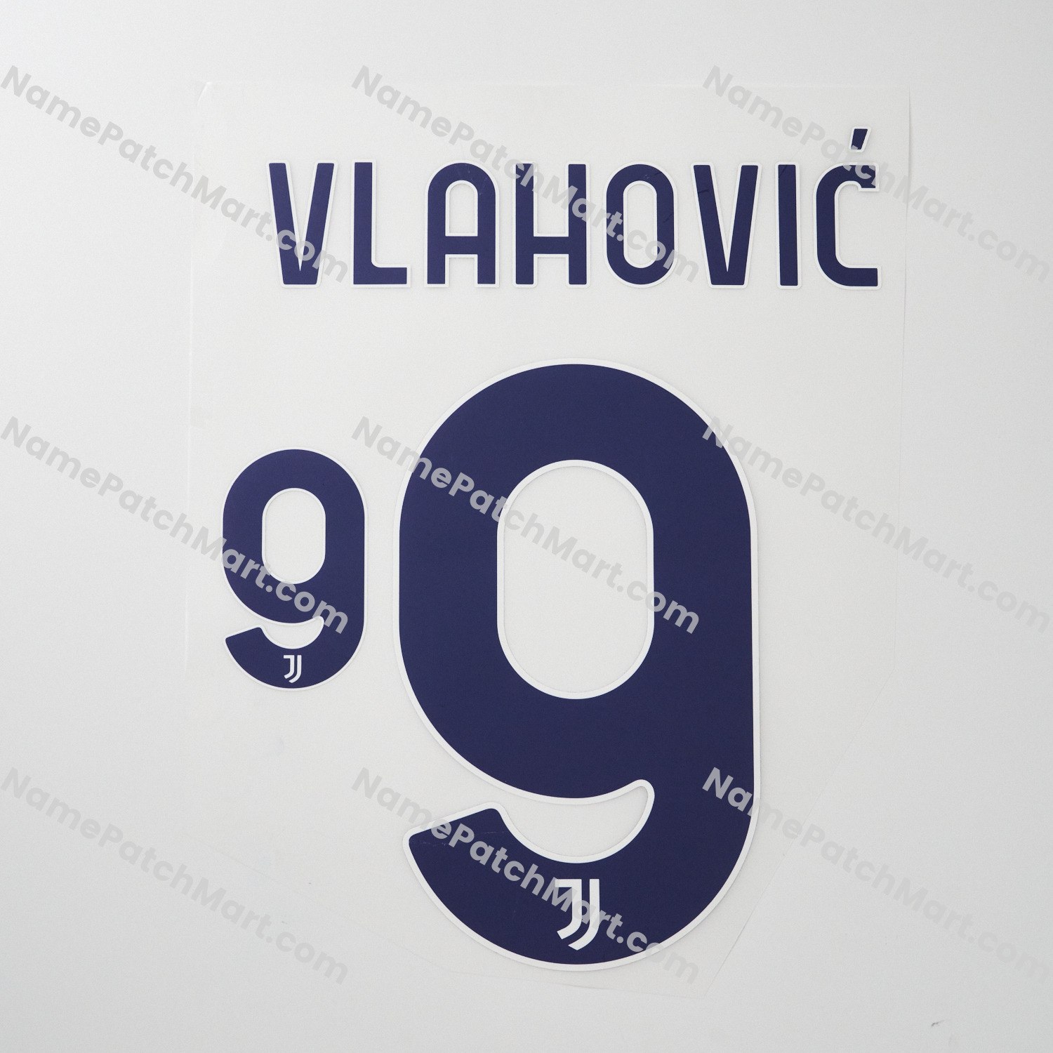 Vlahović #9 - Juventus 25-26 Away  | Name Number Set - NamePatchMart.COM