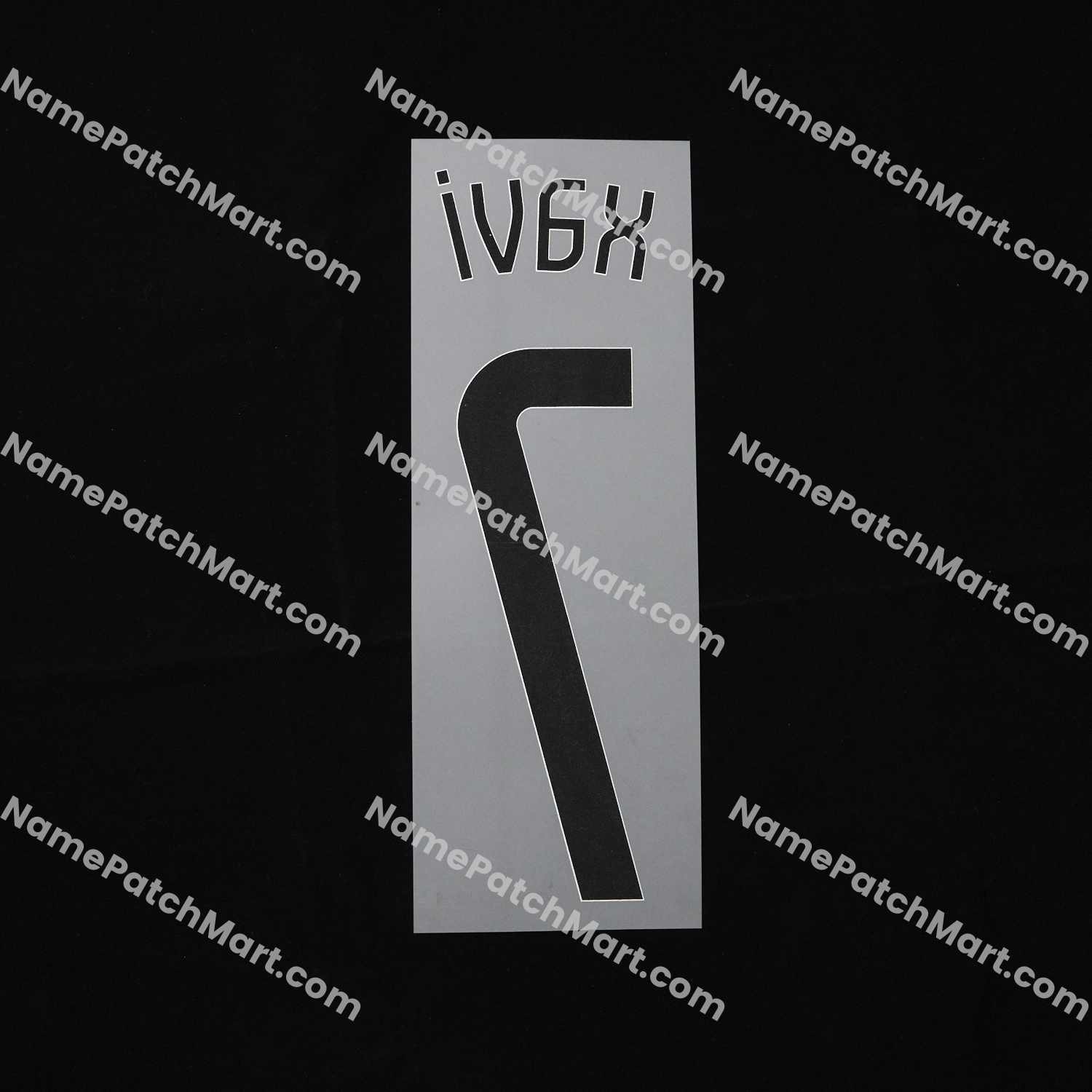 Xavi #7 (Champions League) - 25-26 Away  | Name Number Set - NamePatchMart.COM