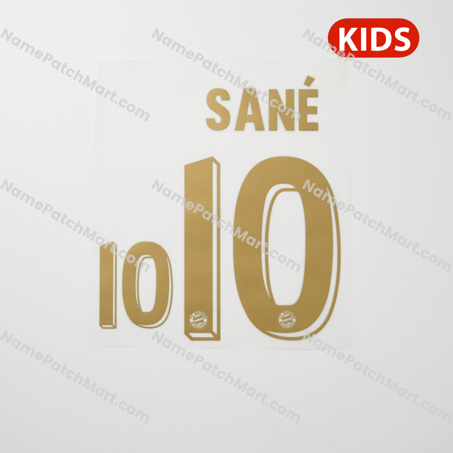 KIDS Sané #10 - Bayern Munich 25-26 125th Anniversary  | Name Number Set - NamePatchMart.COM