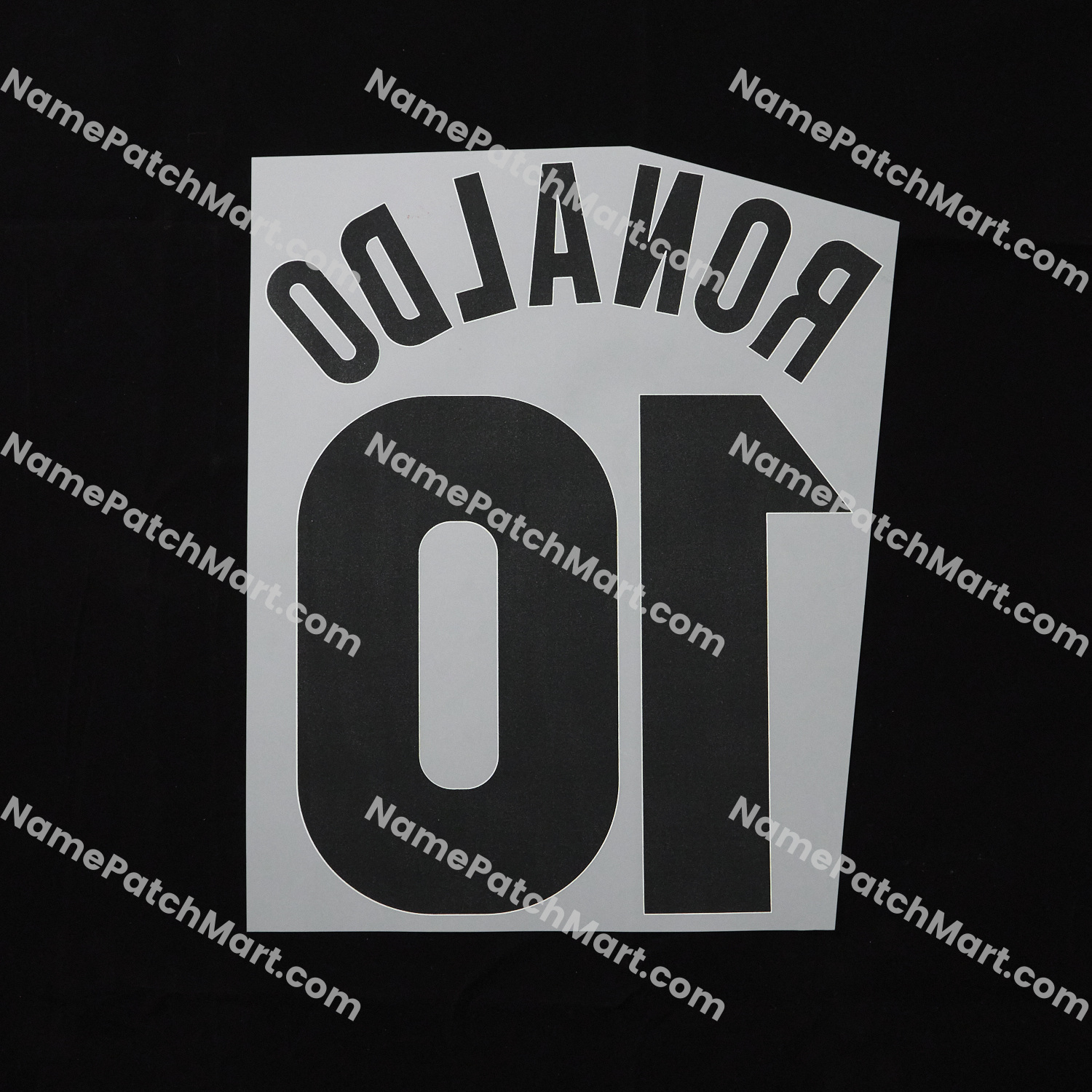 Ronaldo #10 - Inter Milan 1997-98 Home  | Name Number Set - NamePatchMart.COM