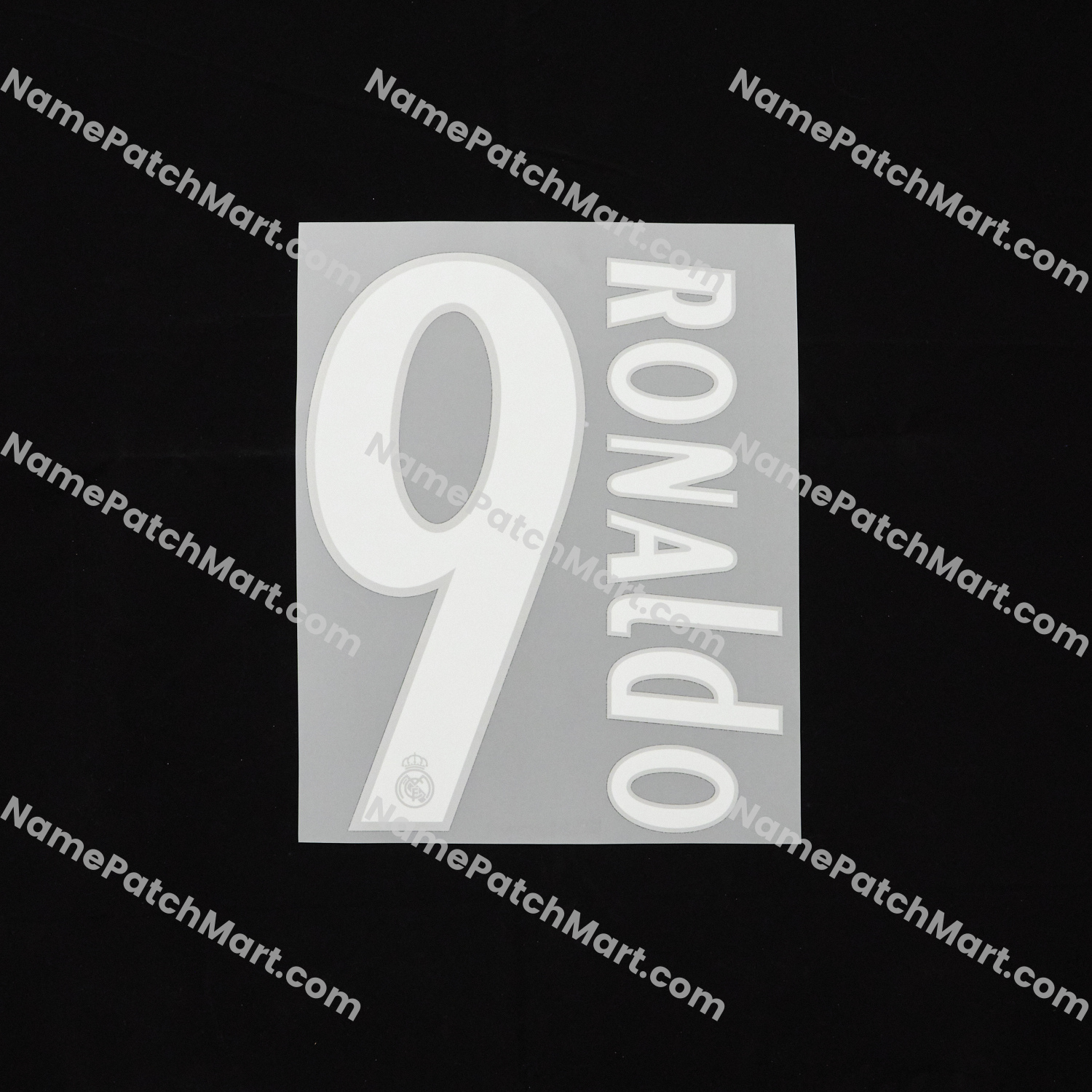 Ronaldo #9 - Real Madrid 2005-06 Away  | Name Number Set - NamePatchMart.COM