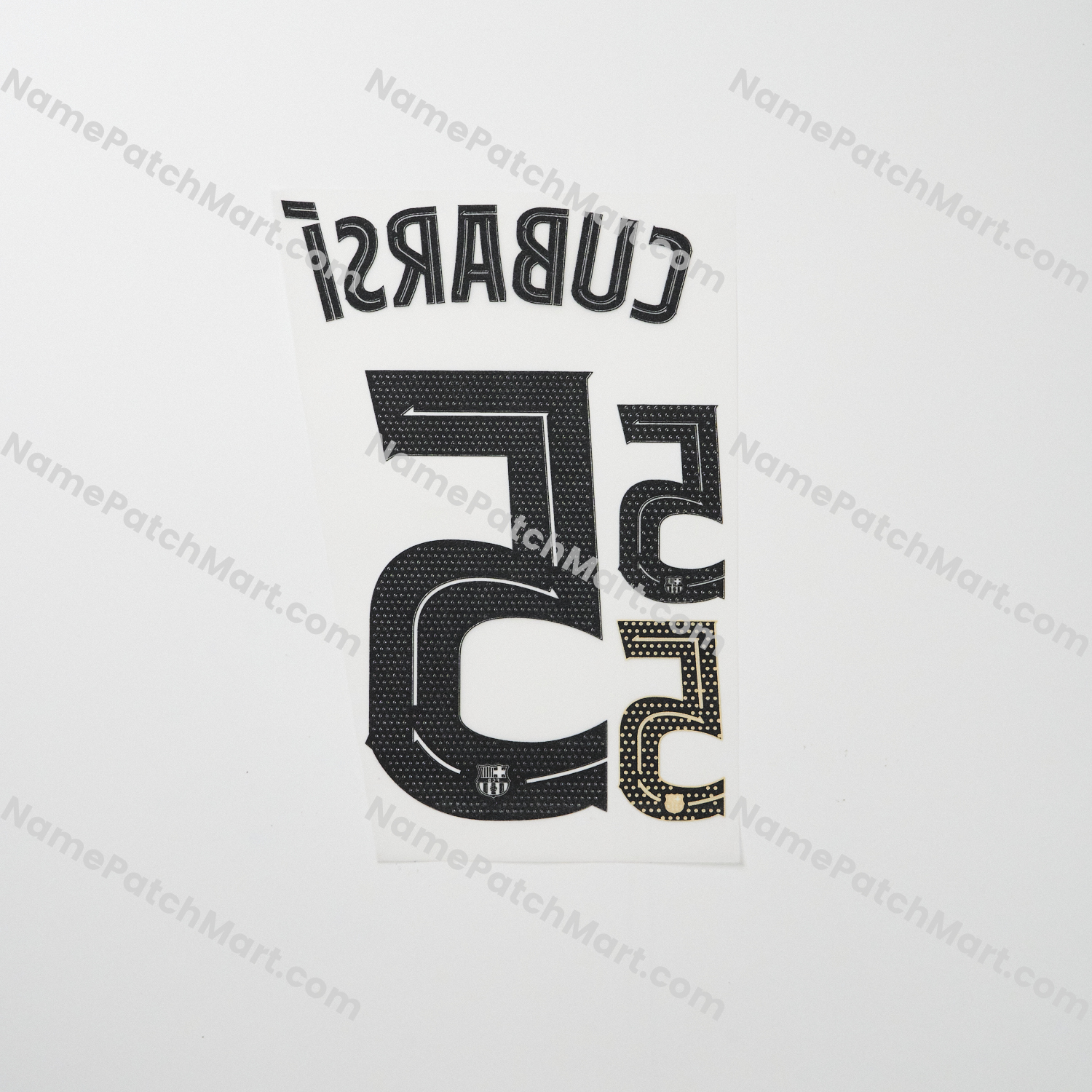KIDS Cubarsí #5 (Champions League) - Barcelona 25-26 Away  | Name Number Set - NamePatchMart.COM