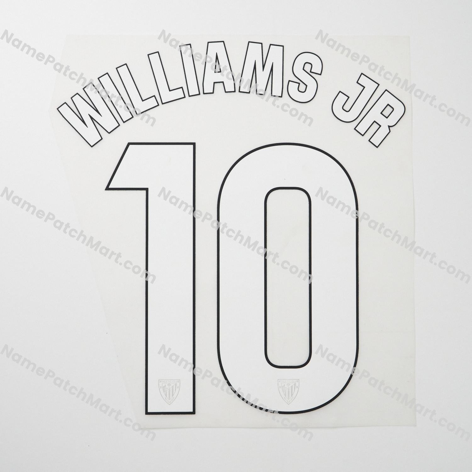 Williams JR #10 (La Liga) - Athletic Bilbao 25-26 Home  | Name Number Set - NamePatchMart.COM