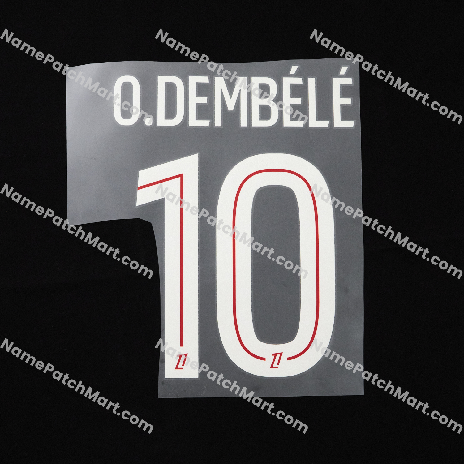 O.Dembélé #10 (Ligue 1) - Paris Saint-Germain PSG 25-26 Home  | Name Number Set - NamePatchMart.COM