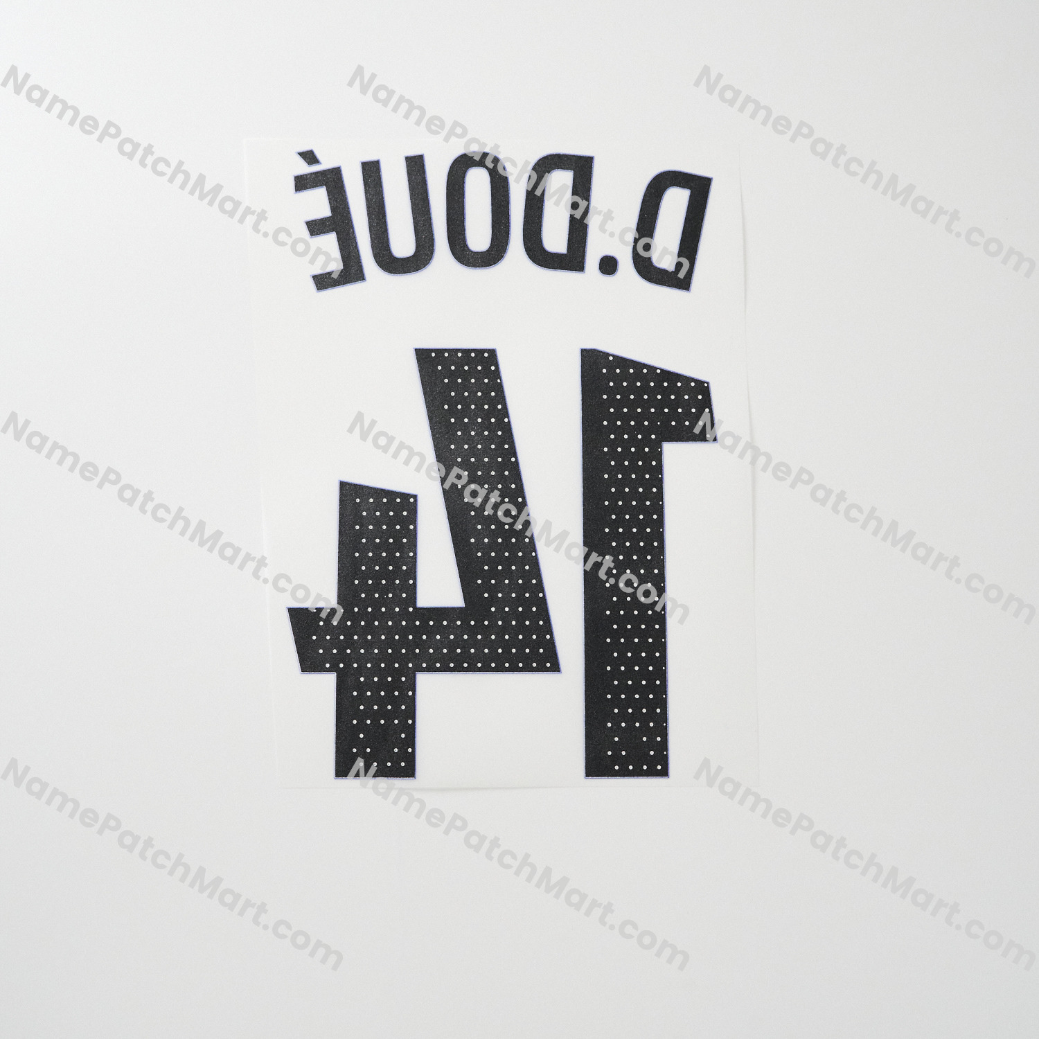 D. Doué #14 (Ligue 1) - Paris Saint-Germain PSG 25-26 Third  | Name Number Set - NamePatchMart.COM