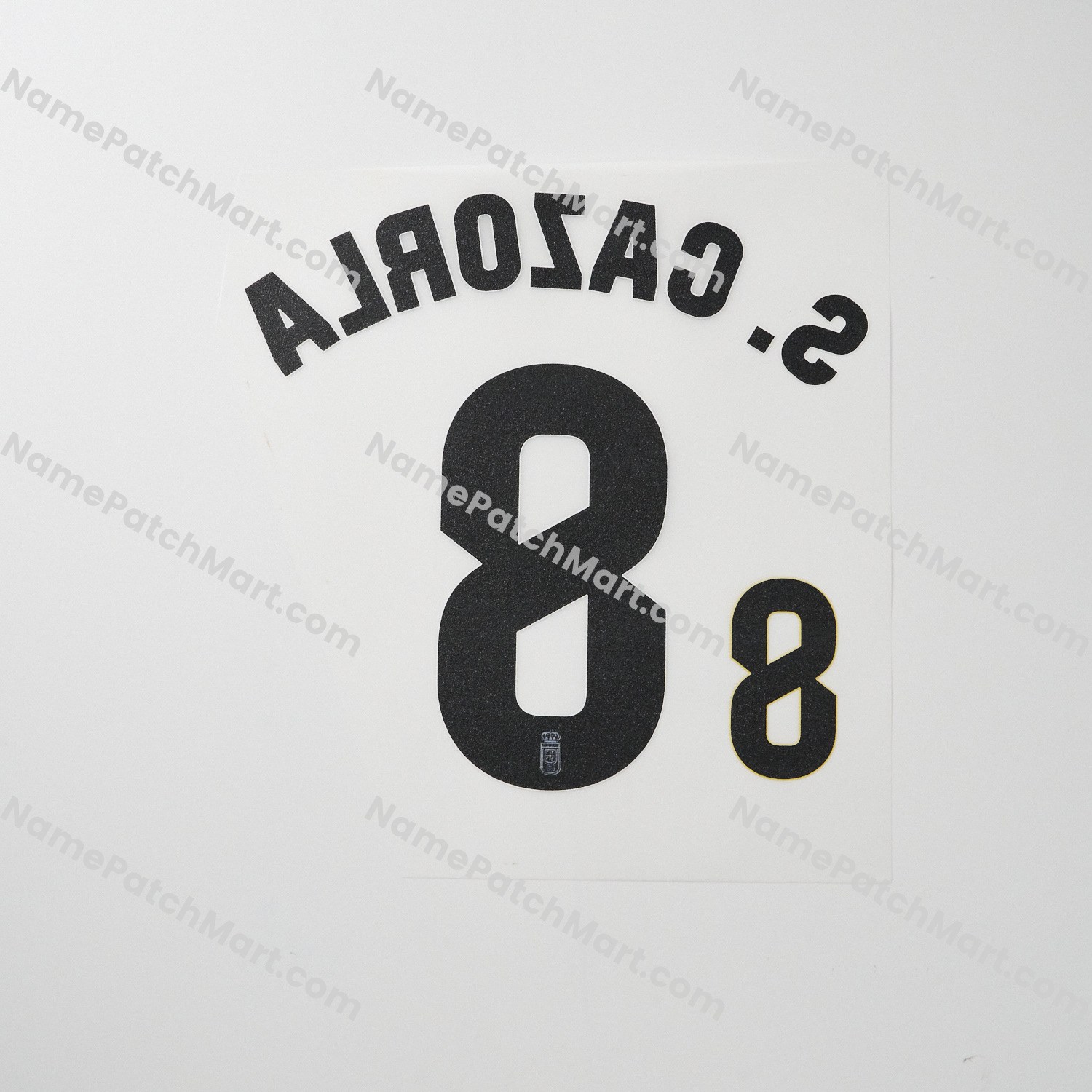 S. Cazorla #8 (La Liga) - Real Oviedo 25-26 Away KIDS  | Name Number Set - NamePatchMart.COM