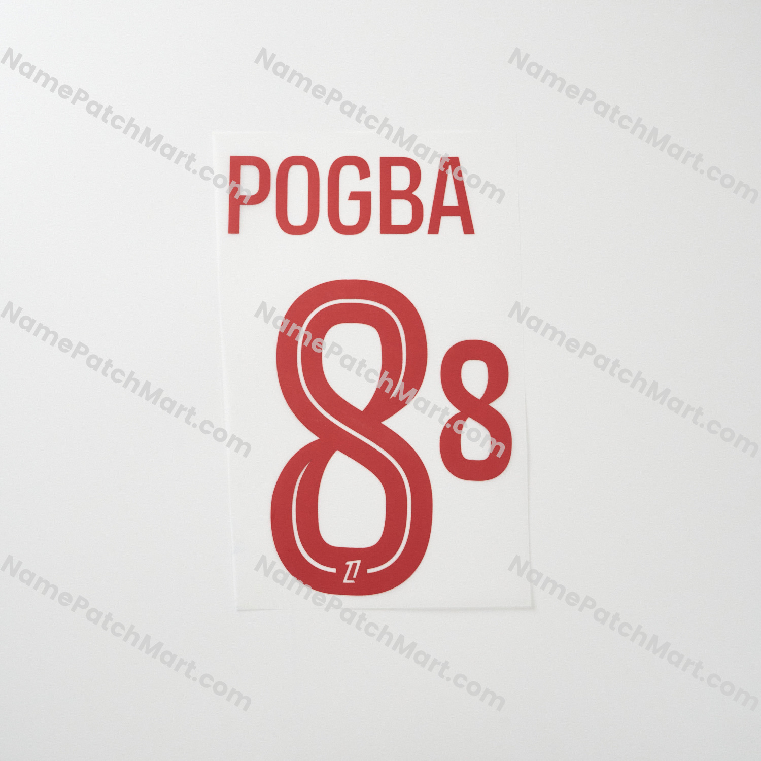 Pogba #8 (Ligue 1) - AS Monaco 25-26 Home  | Name Number Set - NamePatchMart.COM
