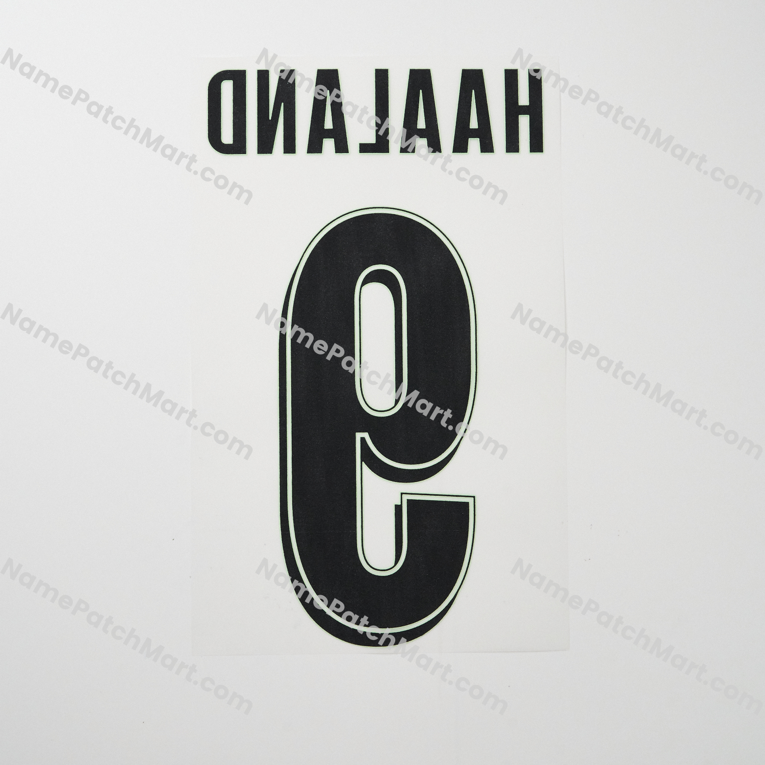 Haaland #9 (Champions League) - Manchester City 25-26 Fourth  | Name Number Set - NamePatchMart.COM