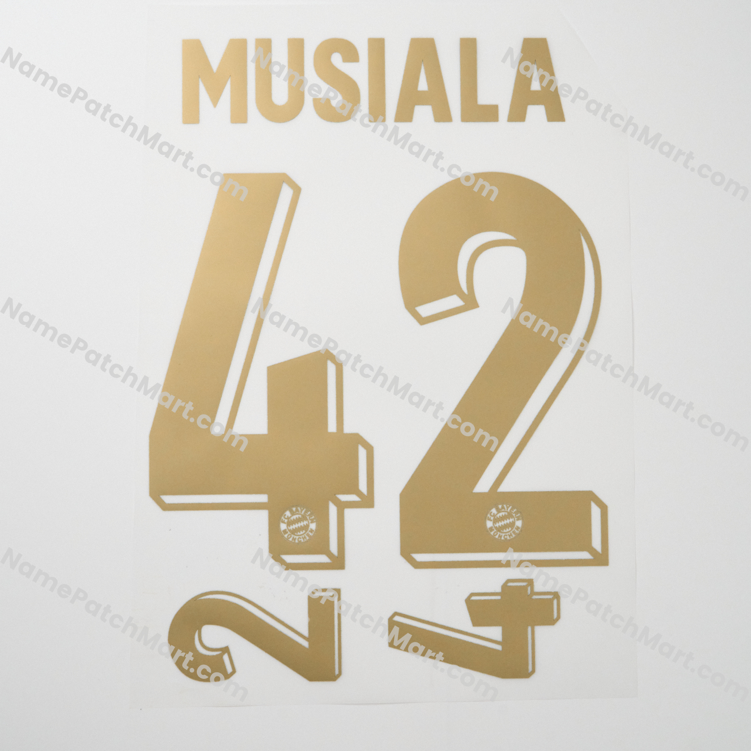 Musiala #42 - Bayern Munich 25-26 125th Anniversary (include Shorts Number)  | Name Number Set - NamePatchMart.COM