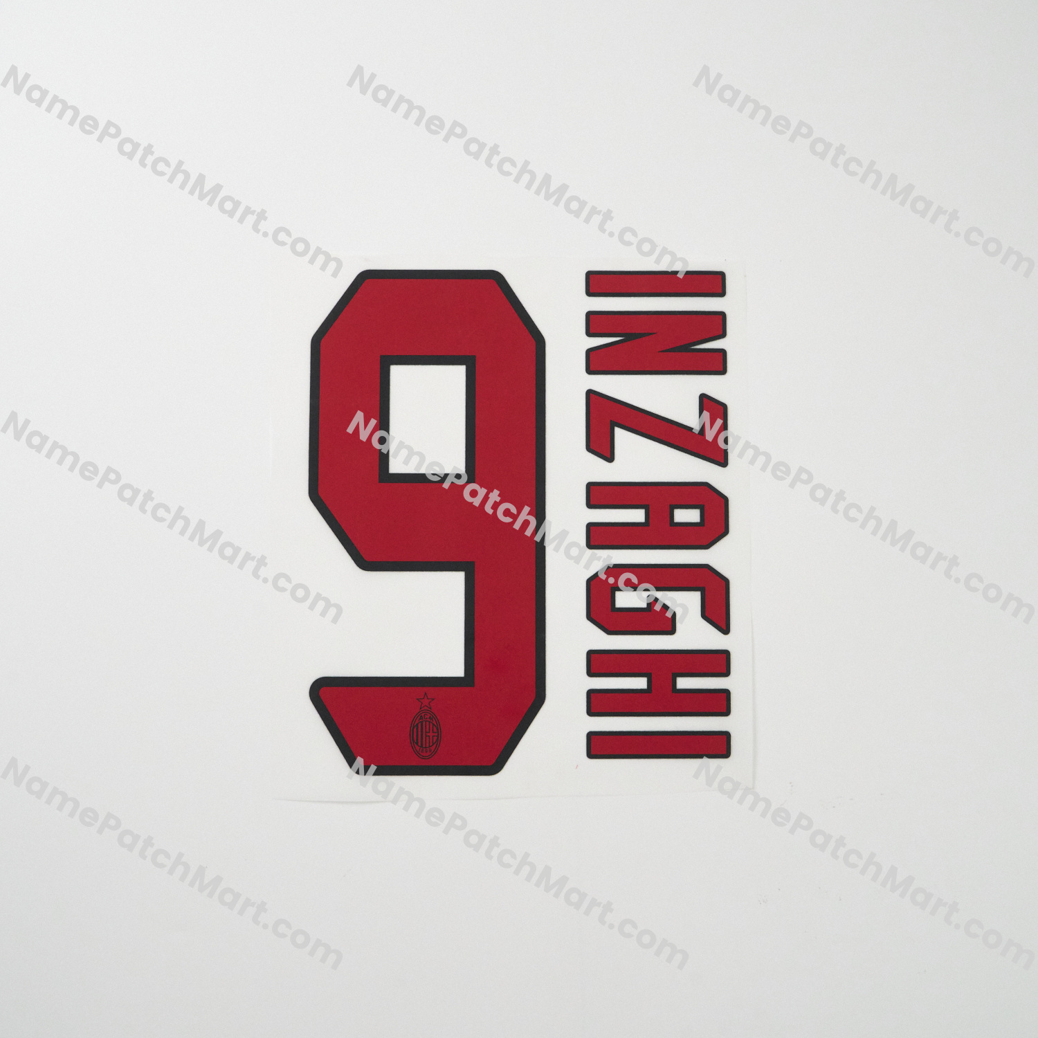 Inzaghi #9 - AC Milan 2004-07 Away  | Name Number Set - NamePatchMart.COM