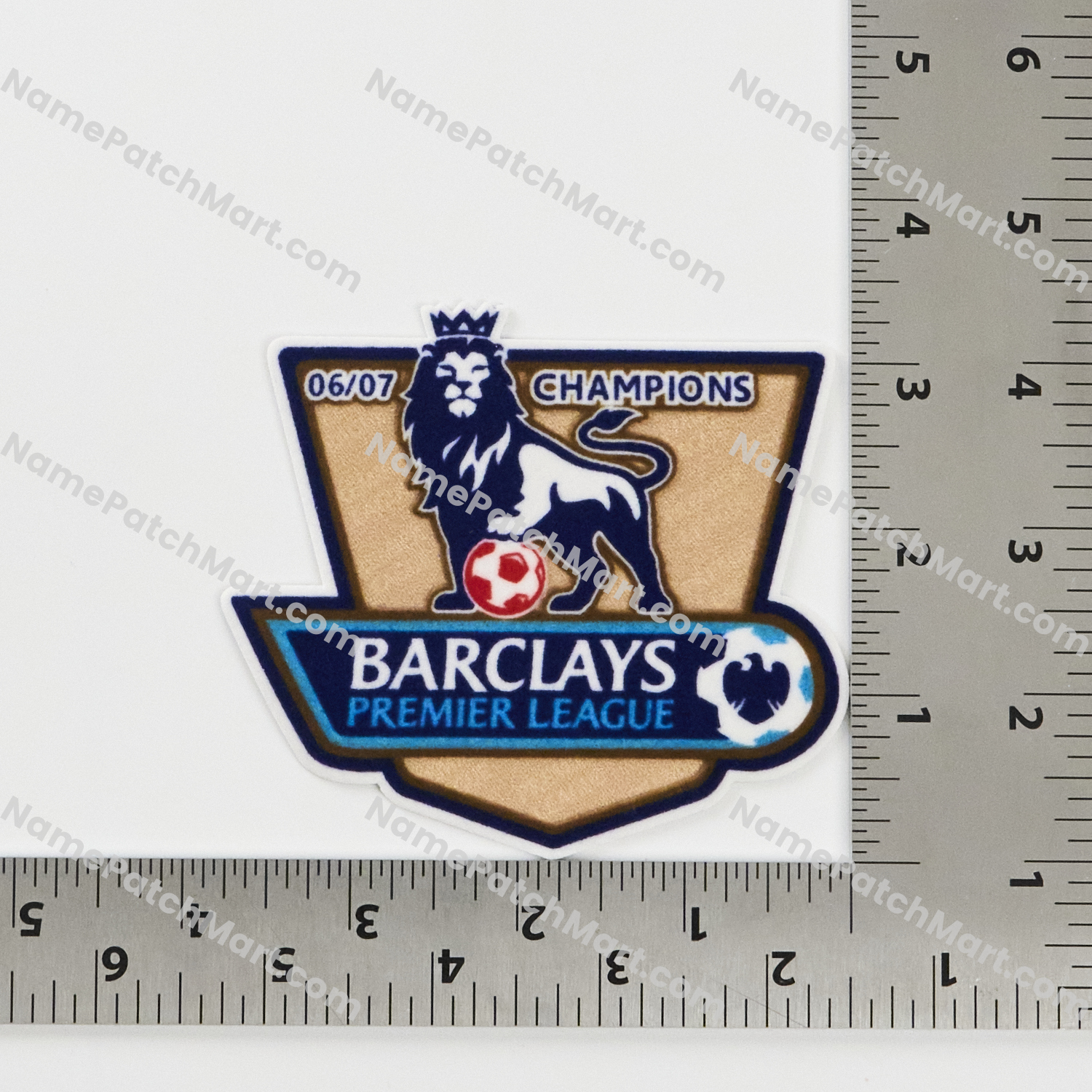 Retro 2007-08 Premier League Champions Patch (2006-07 Winner)  | Name Number Set - NamePatchMart.COM