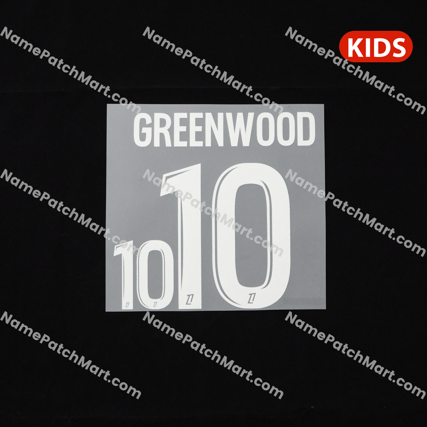 KIDS Greenwood #10 (Ligue 1) - Marseille 25-26 Away and Third  | Name Number Set - NamePatchMart.COM