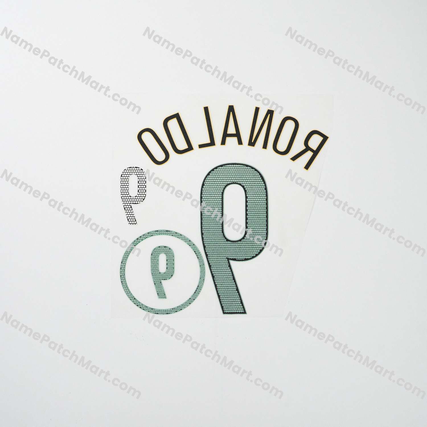 KIDS Ronaldo #9 - Brazil 2004 Home  | Name Number Set - NamePatchMart.COM