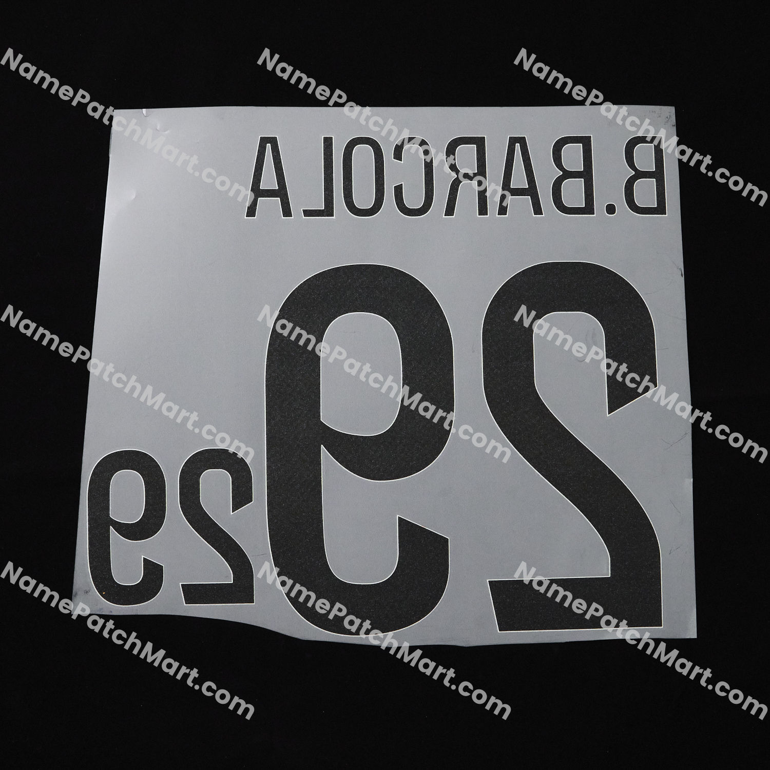 B. Barcola #29 (Ligue 1) - Paris Saint-Germain PSG 25-26 Home  | Name Number Set - NamePatchMart.COM