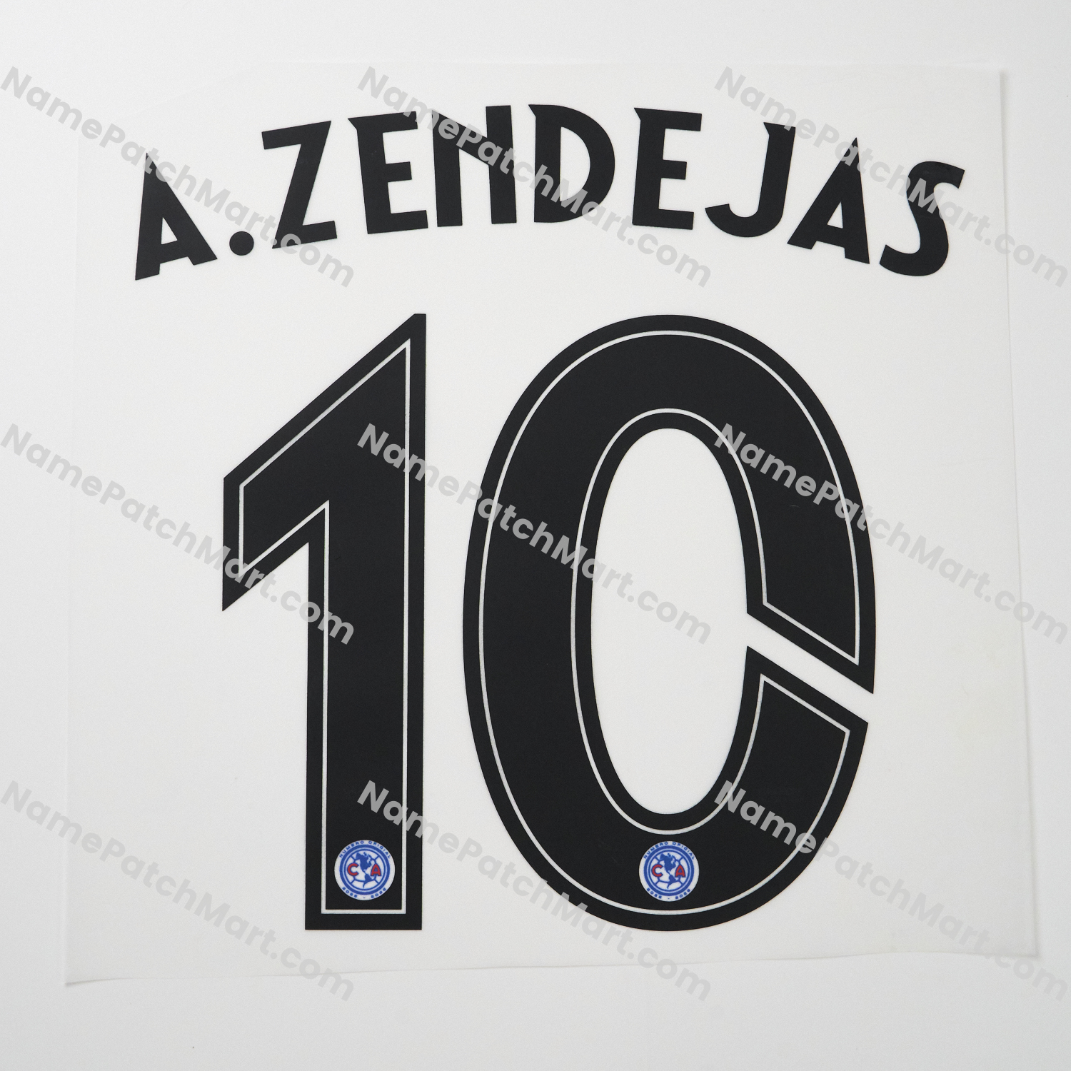 A.Zendejas #10 - Club América 25-26 Home  | Name Number Set - NamePatchMart.COM
