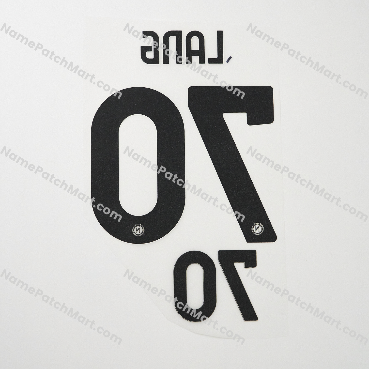 KIDS Lang #70 - Napoli 25-26 Away - Black  | Name Number Set - NamePatchMart.COM