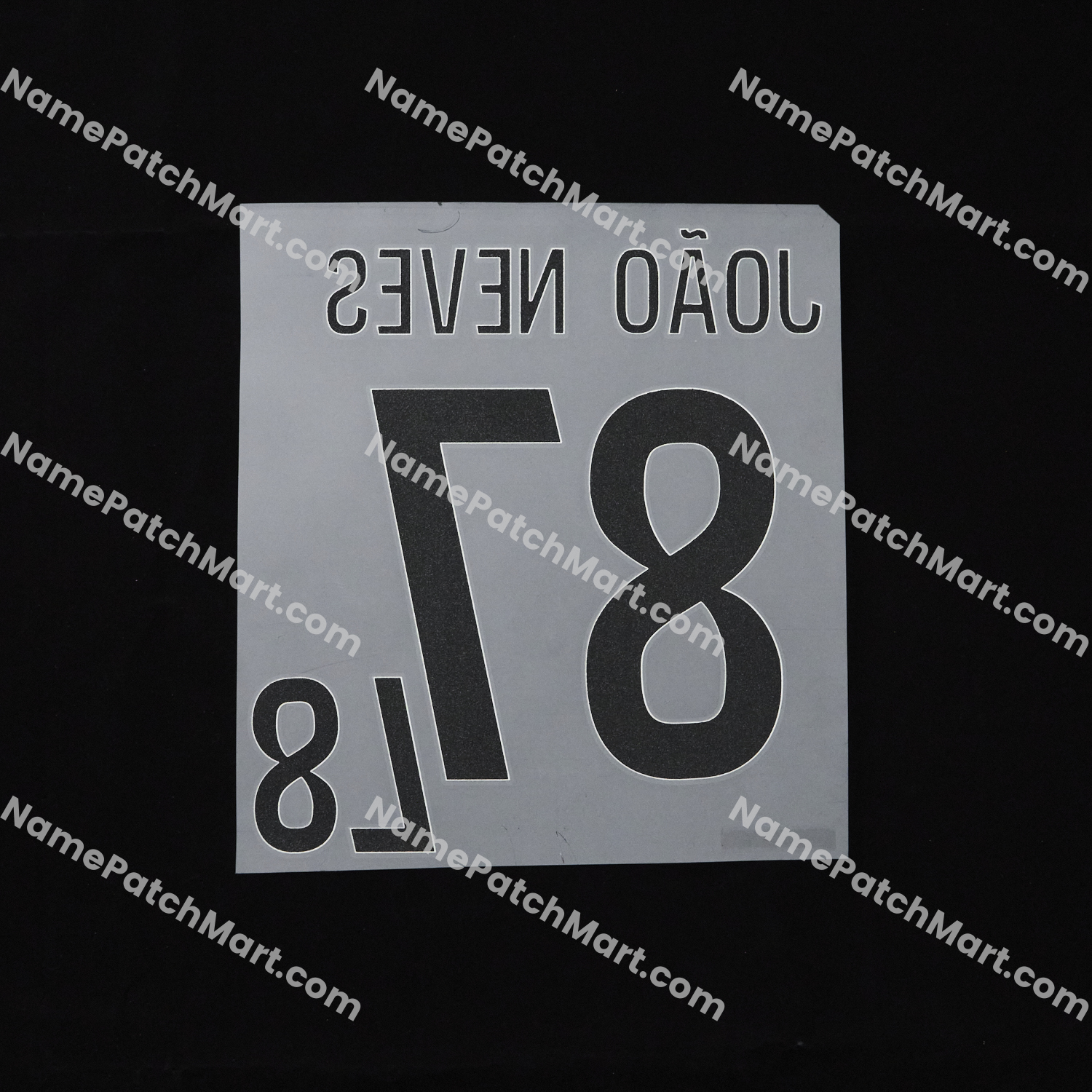 KIDS João Neves #87 (Ligue 1) - Paris Saint-Germain PSG 25-26 Home  | Name Number Set - NamePatchMart.COM