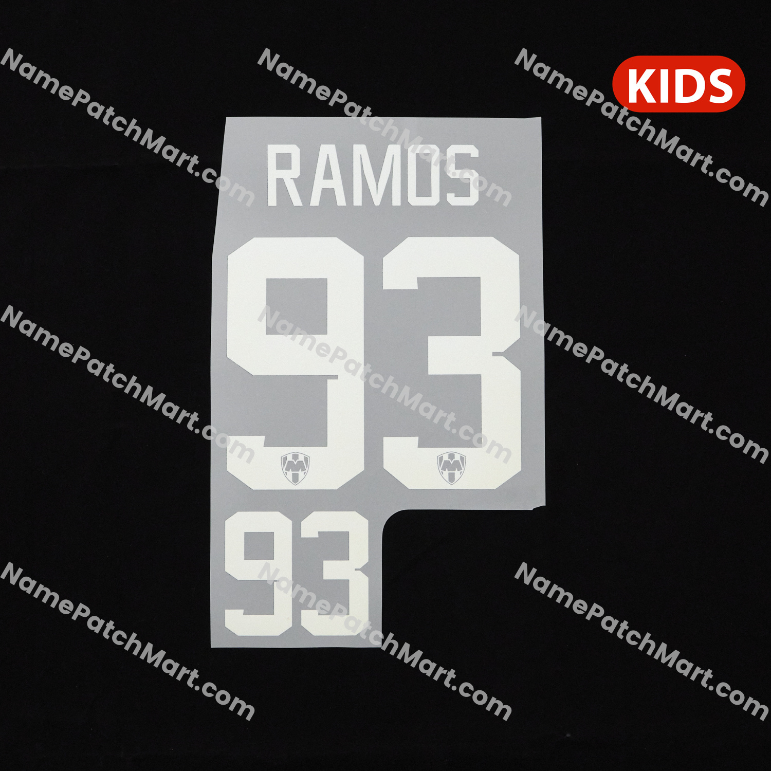 KIDS Ramos #93 - Rayados Monterrey 25-26 Home  | Name Number Set - NamePatchMart.COM