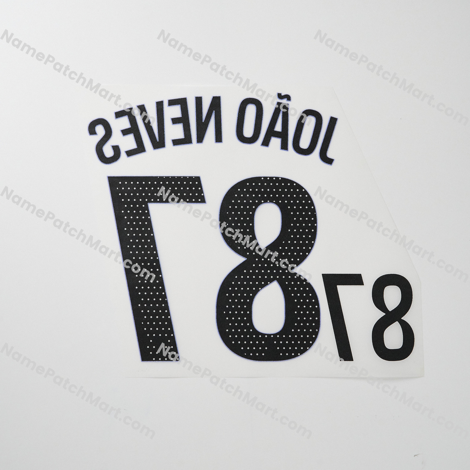 João Neves #87 (Ligue 1) - Paris Saint-Germain PSG25-26Third KIDS  | Name Number Set - NamePatchMart.COM