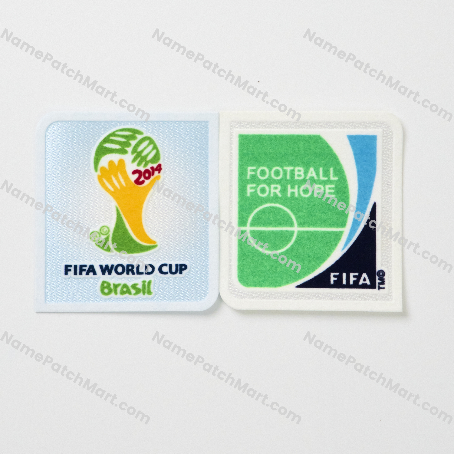 2014 World Cup + Football For Hope Patch Set  | Name Number Set - NamePatchMart.COM