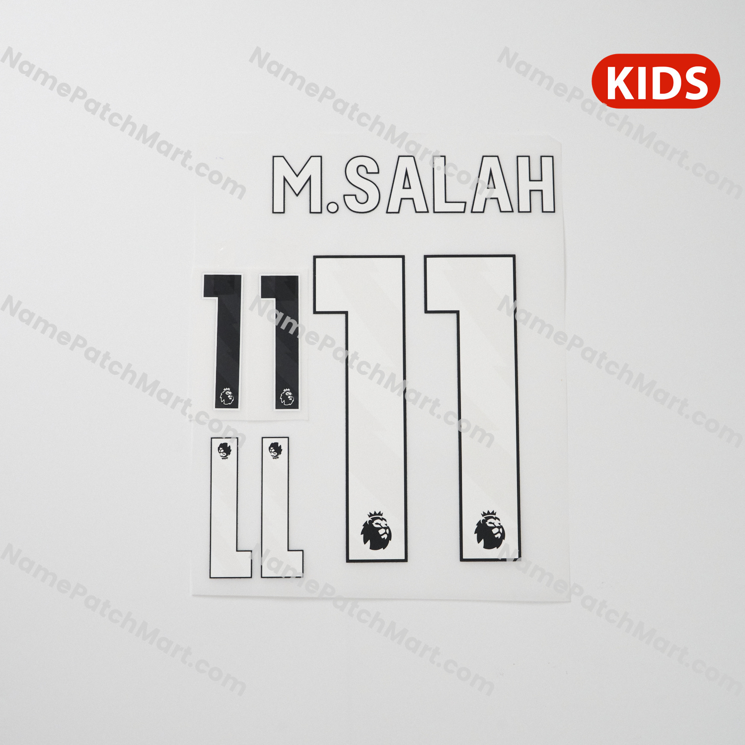 KIDS M.Salah #11 (Premier League) - Liverpool 25-26 Home and Third  | Name Number Set - NamePatchMart.COM