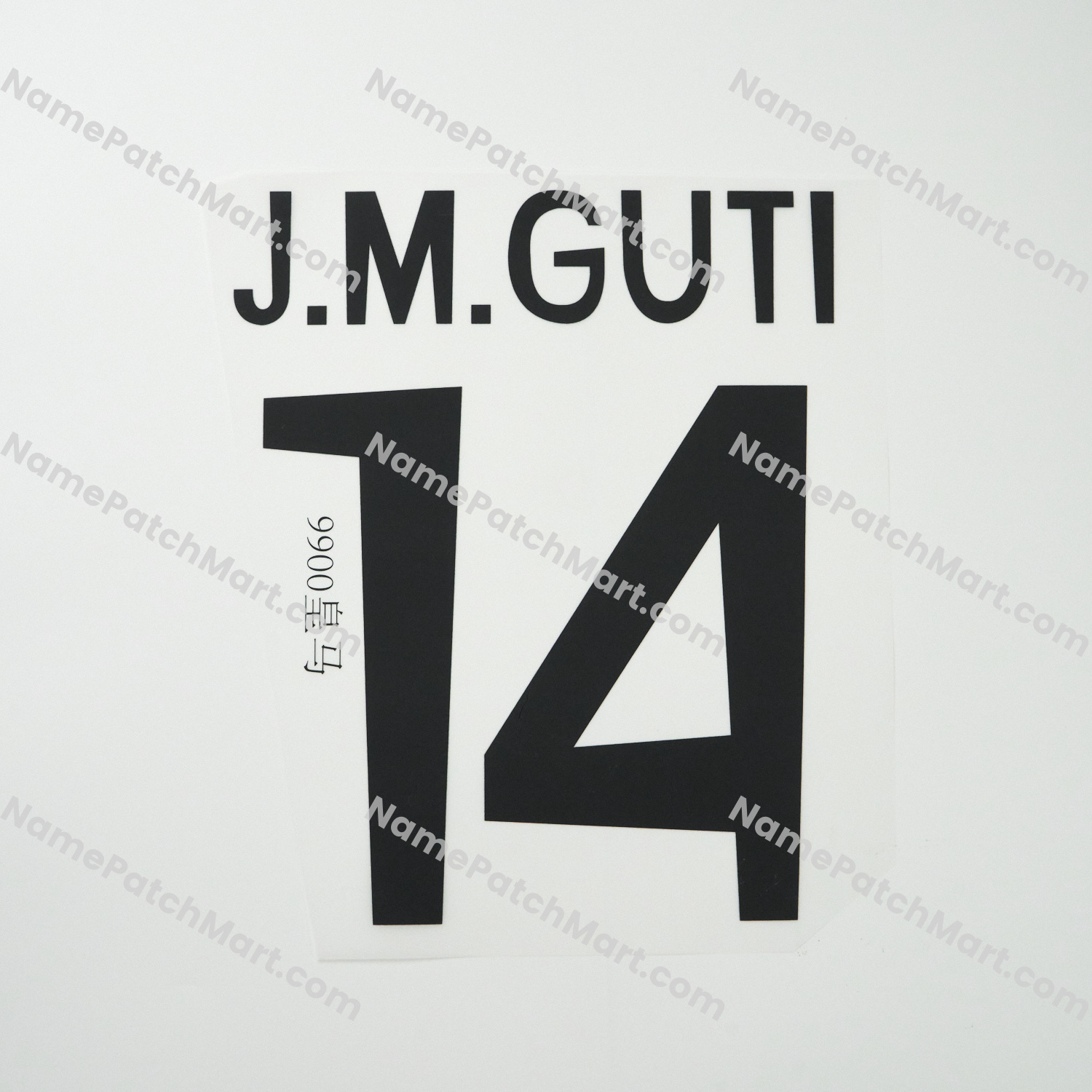 J.M.Guti #14 - Real Madrid 1998-00 Home  | Name Number Set - NamePatchMart.COM