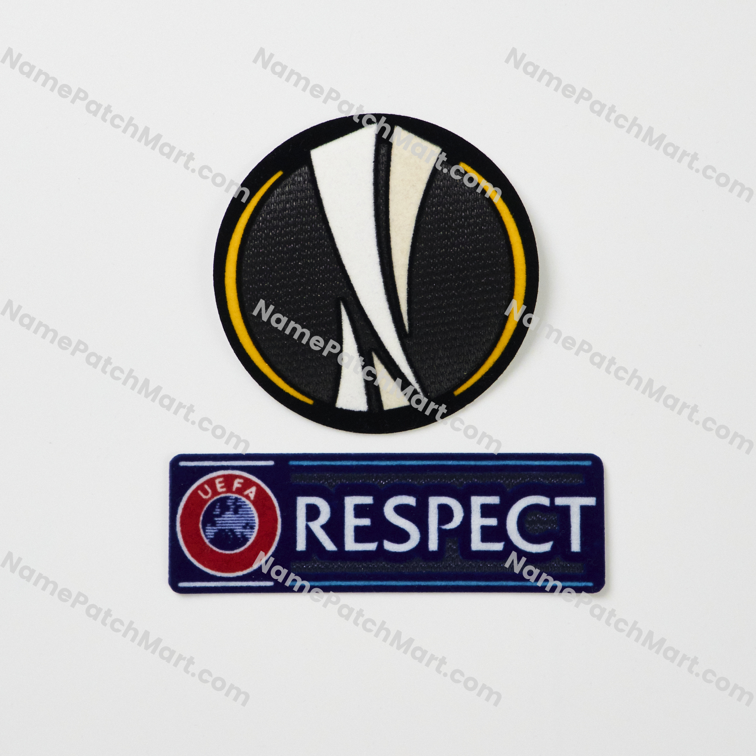 2015-21 Europa League Patch + Respect  | Name Number Set - NamePatchMart.COM
