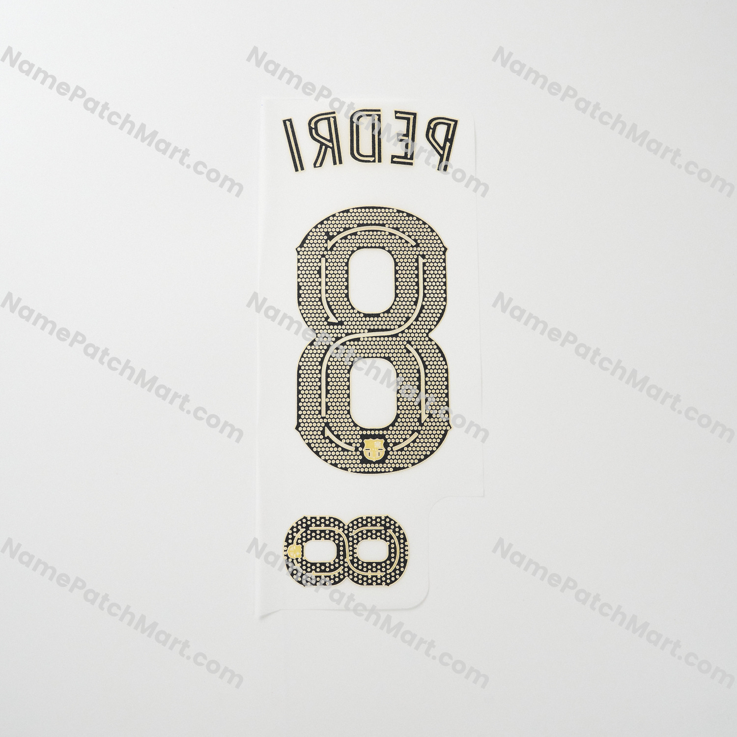 Pedri #6 (Champions League) - Barcelona 25-26 Home KIDS  | Name Number Set - NamePatchMart.COM