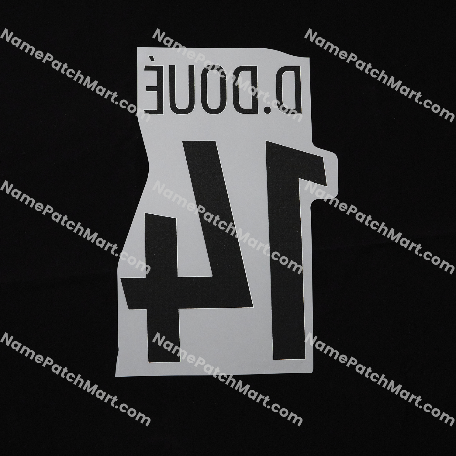 D. Doué #14 (Ligue 1) - Paris Saint-Germain PSG 25-26 Home  | Name Number Set - NamePatchMart.COM