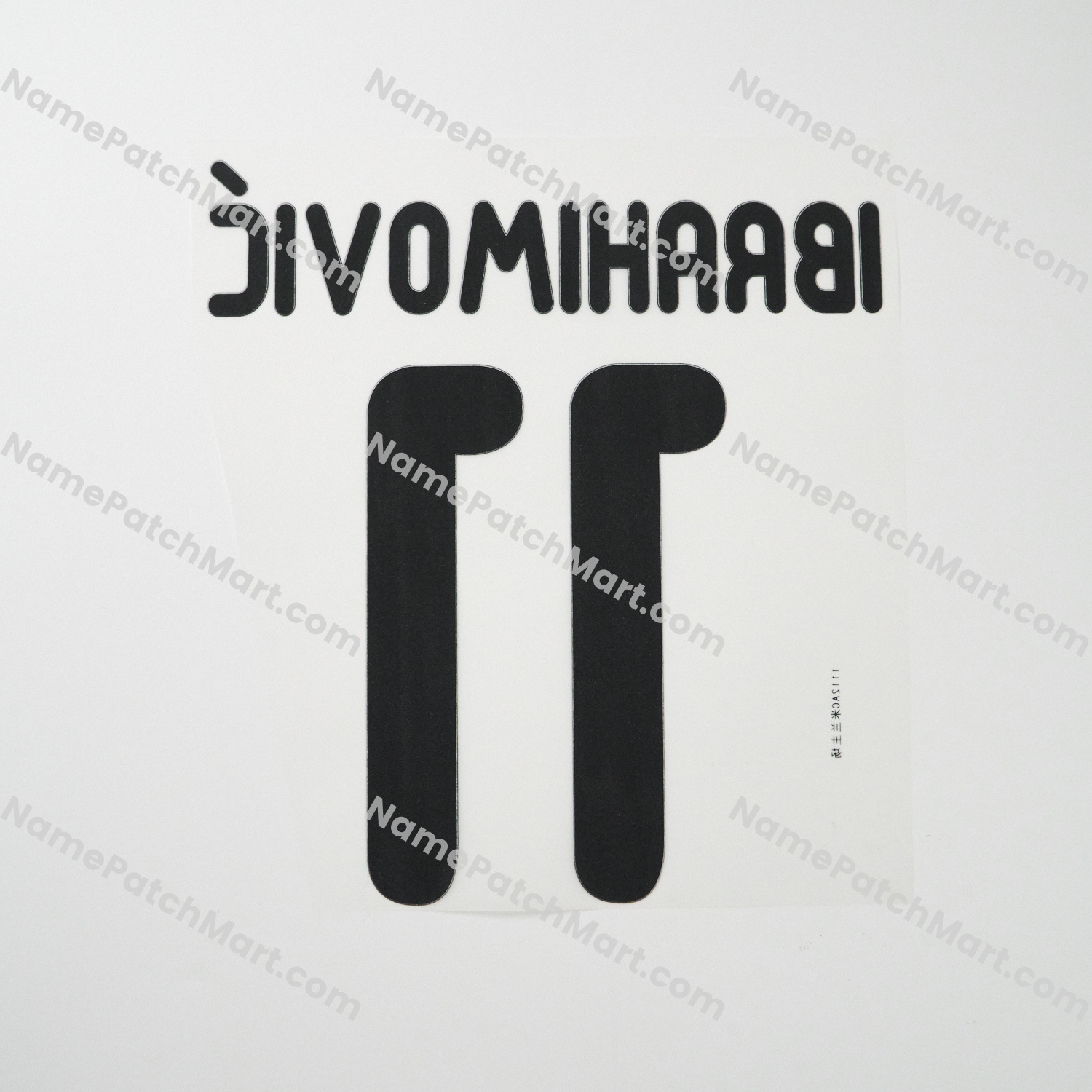 Ibrahimović #11 - AC Milan 2011-12 Home  | Name Number Set - NamePatchMart.COM