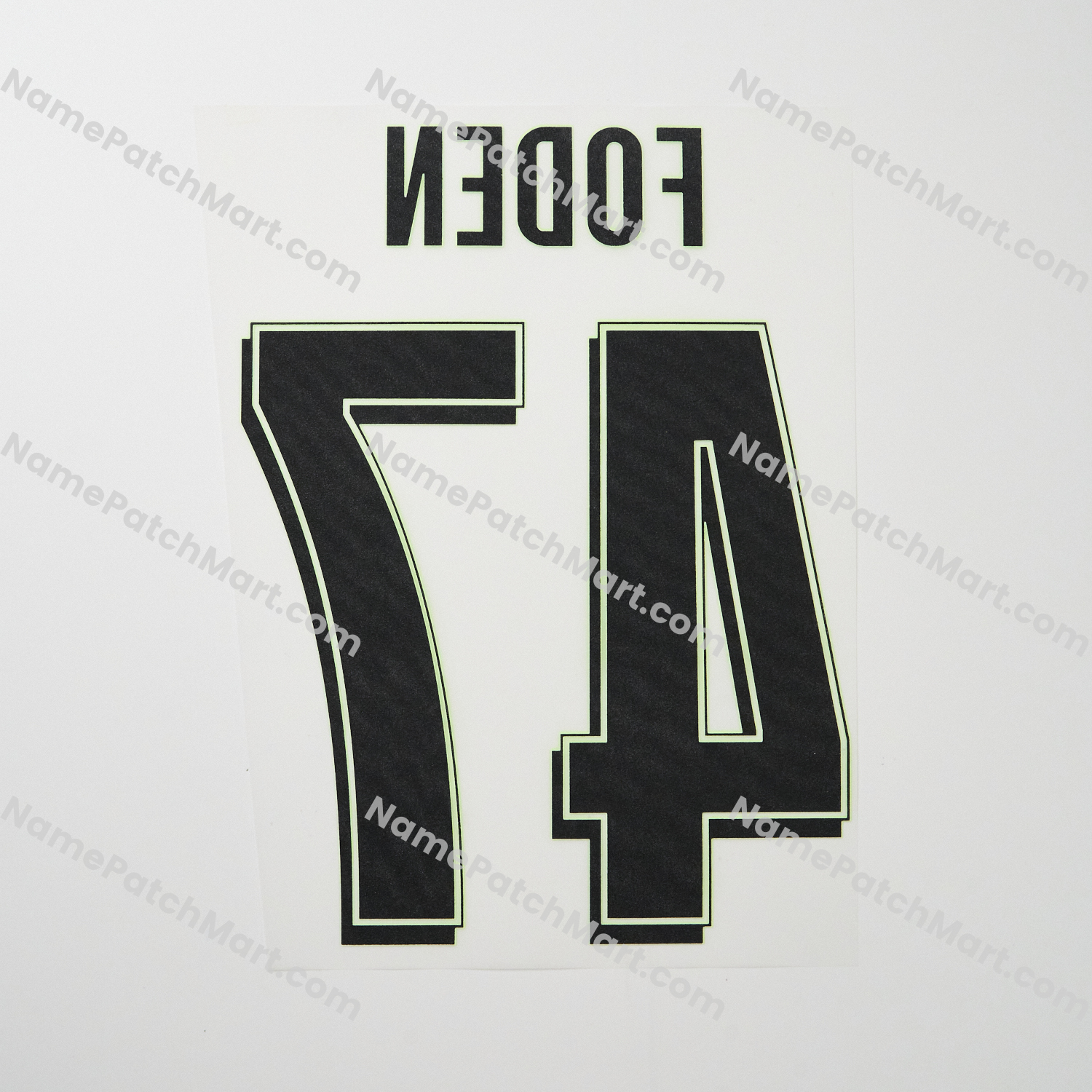 Foden #47 (Champions League) - Manchester City 25-26 Third  | Name Number Set - NamePatchMart.COM