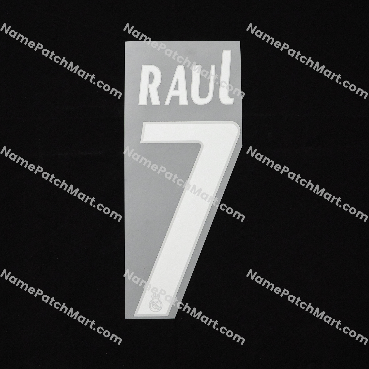 Raúl #7 - Real Madrid 2005-06 Away  | Name Number Set - NamePatchMart.COM