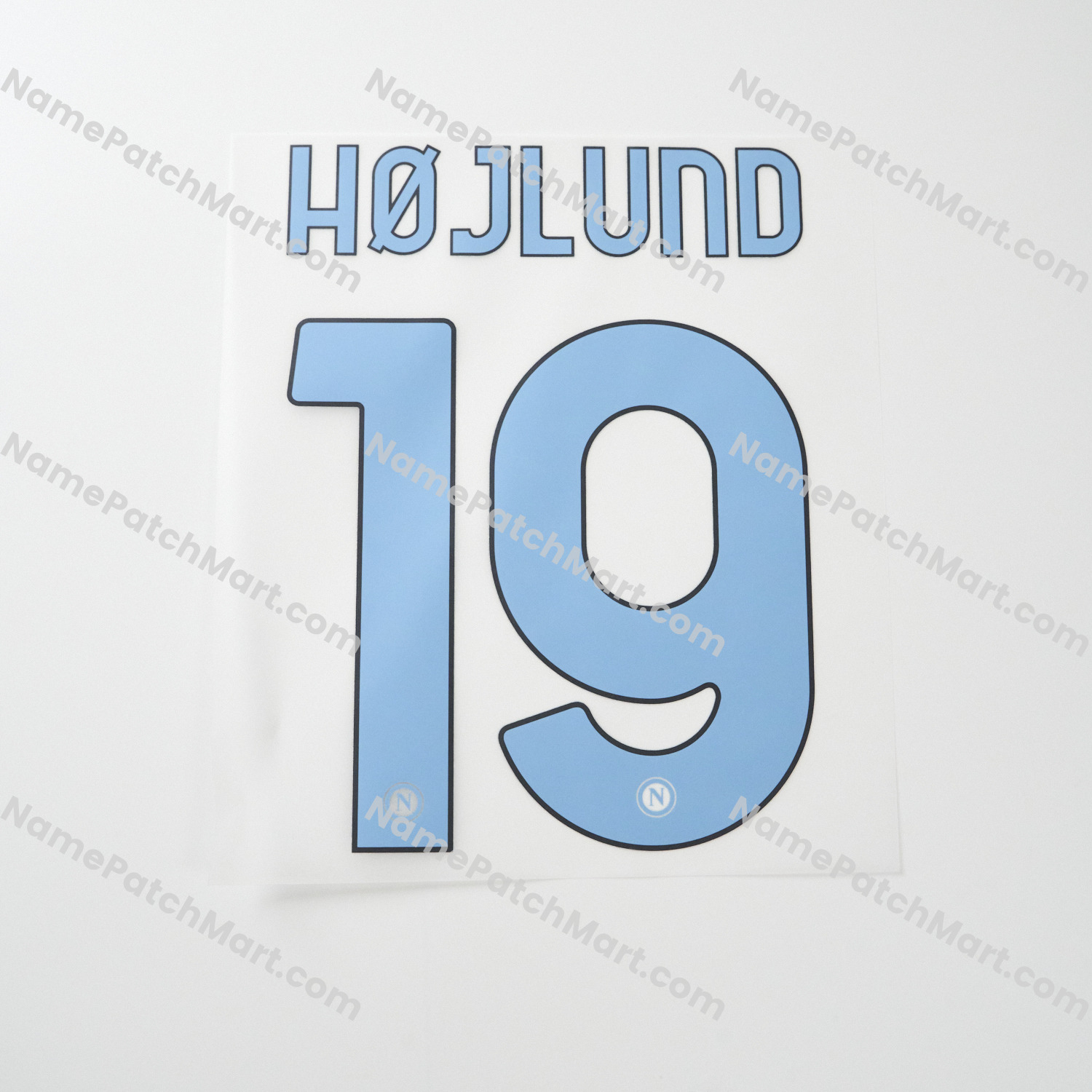 Højlund #19 (Series A) - Napoli 25-26 Third  | Name Number Set - NamePatchMart.COM