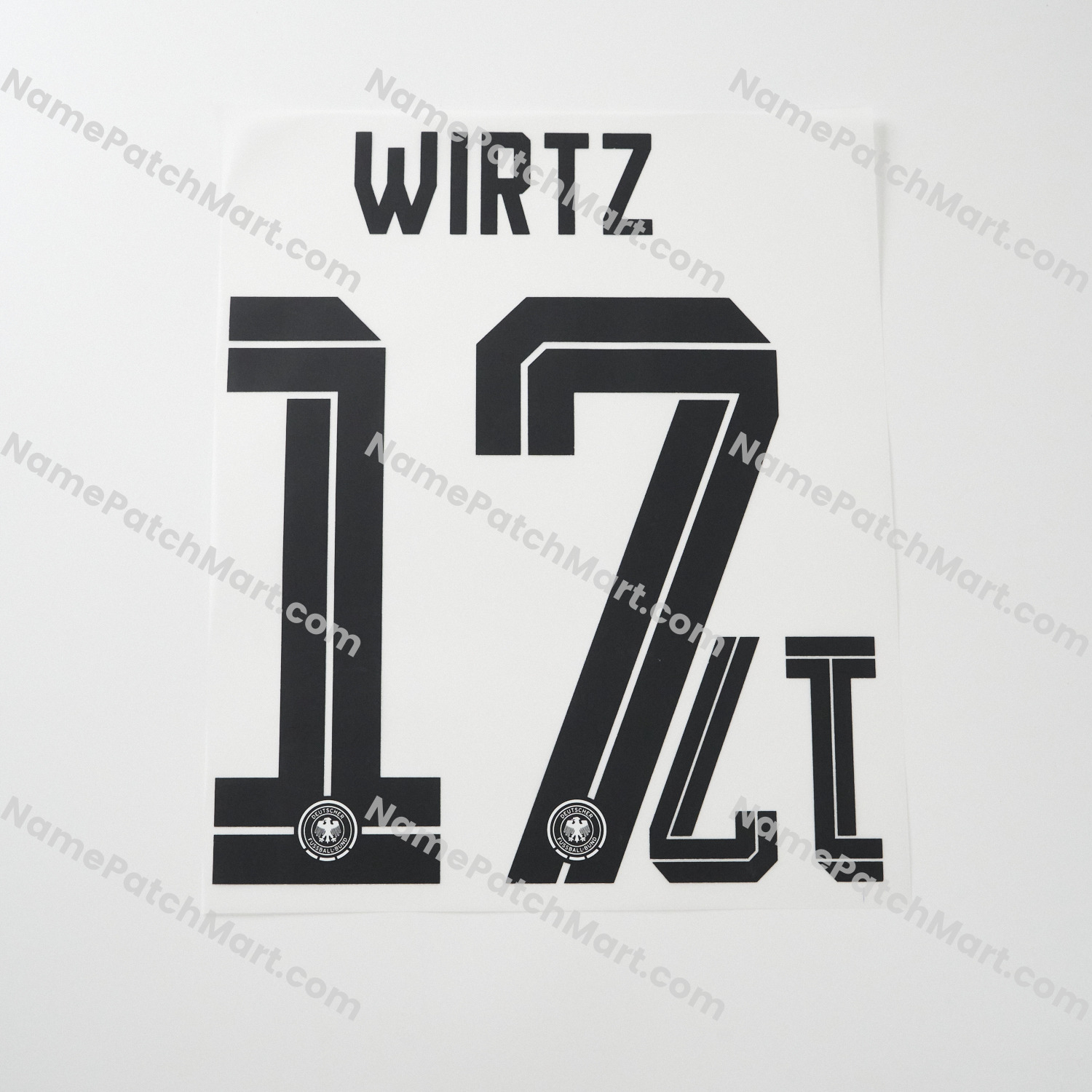 Wirtz #17 (World Cup 26) - Germany 2026 Home  | Name Number Set - NamePatchMart.COM