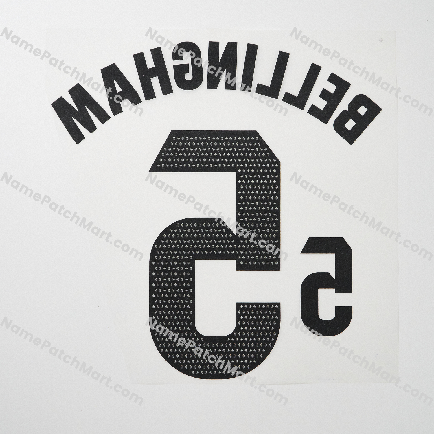 Bellingham #5 (La Liga) - Real Madrid 25-26 Home (include Shorts Number)  | Name Number Set - NamePatchMart.COM