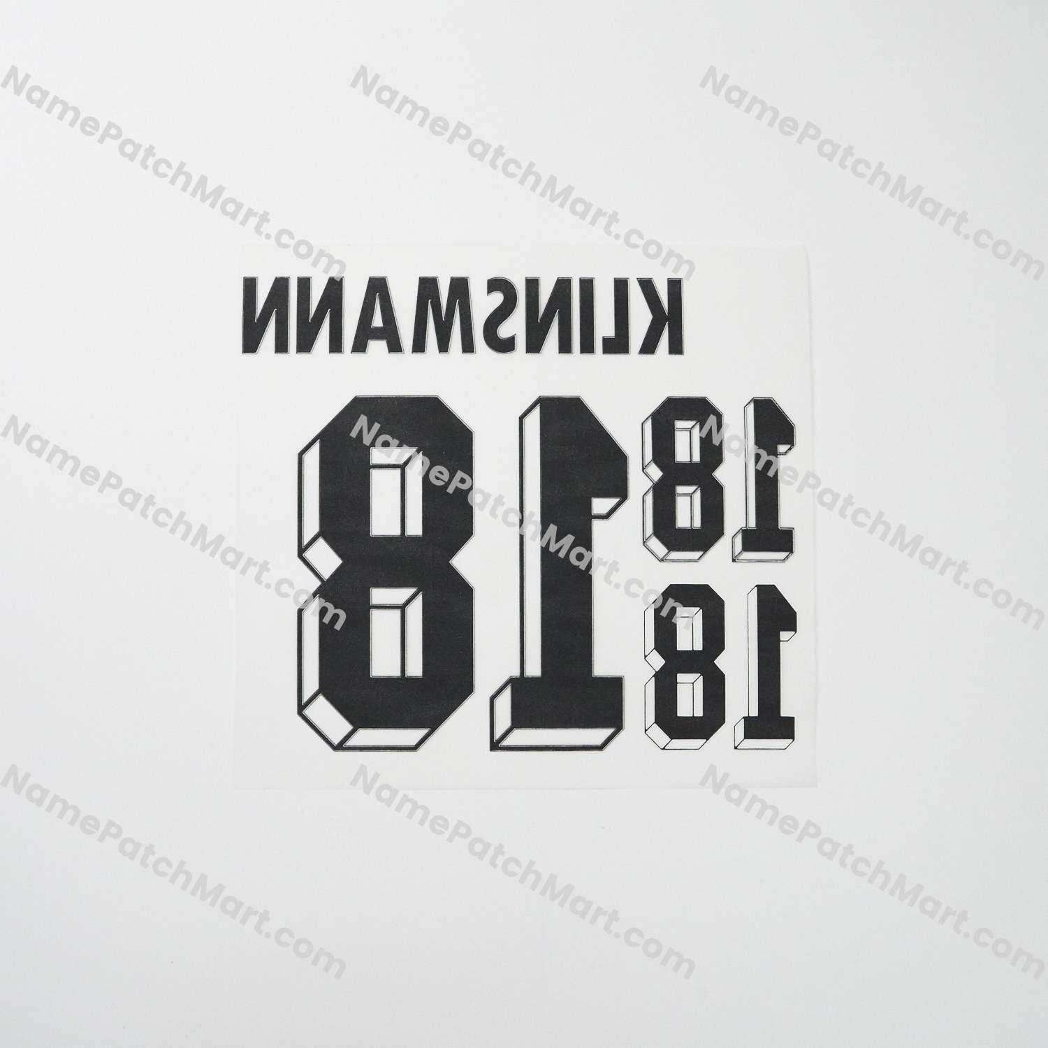 KIDS Klinsmann #18 - Germany 1990 Home  | Name Number Set - NamePatchMart.COM