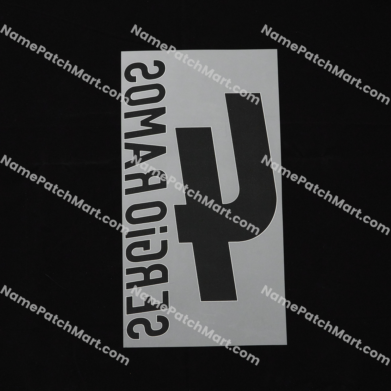 Sergio Ramos #4 (Champions League) - Real Madrid 2016-17 Away  | Name Number Set - NamePatchMart.COM