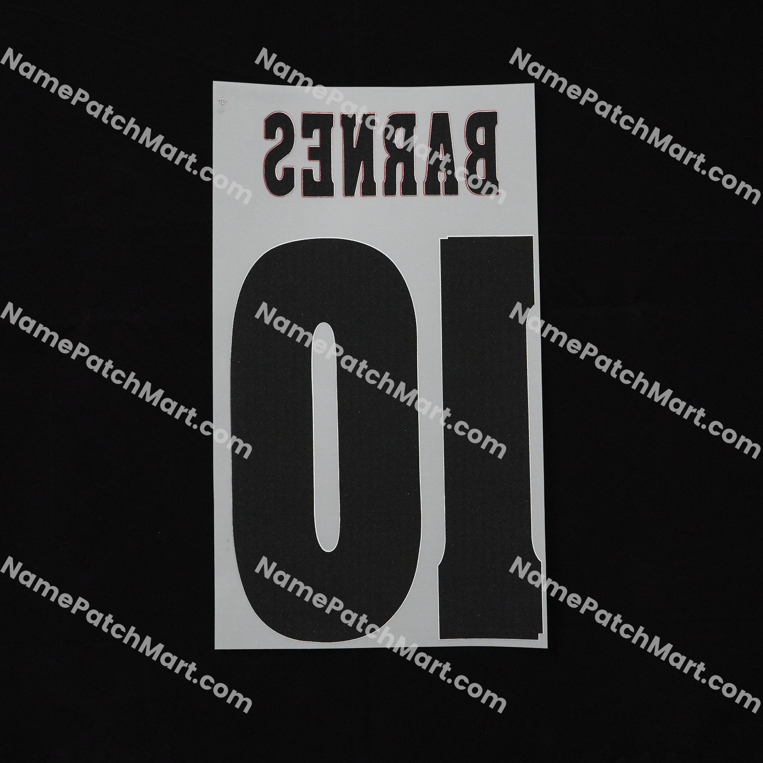 Barnes #10 - Liverpool 1996-97 Home  | Name Number Set - NamePatchMart.COM