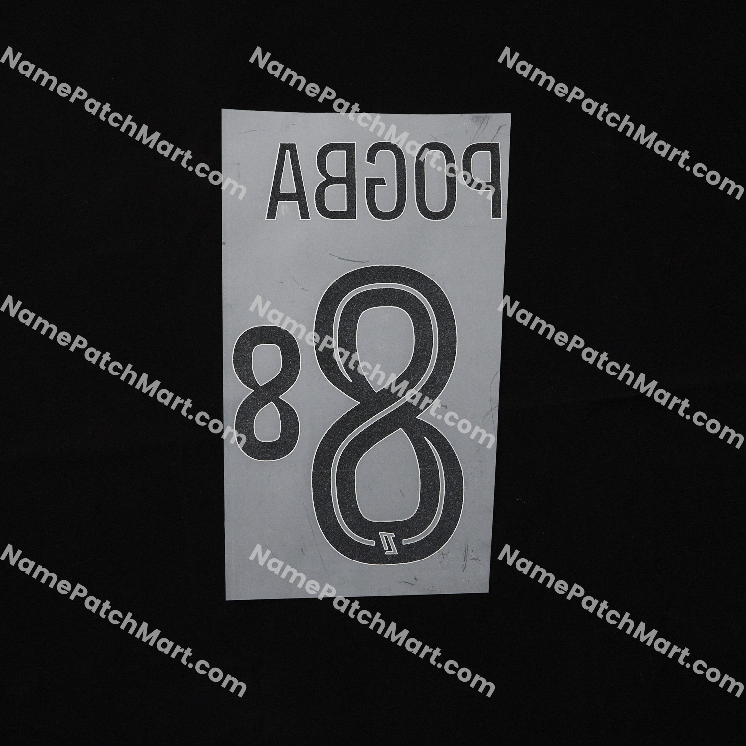 Pogba #8 (Ligue 1) - AS Monaco 25-26 Third  | Name Number Set - NamePatchMart.COM