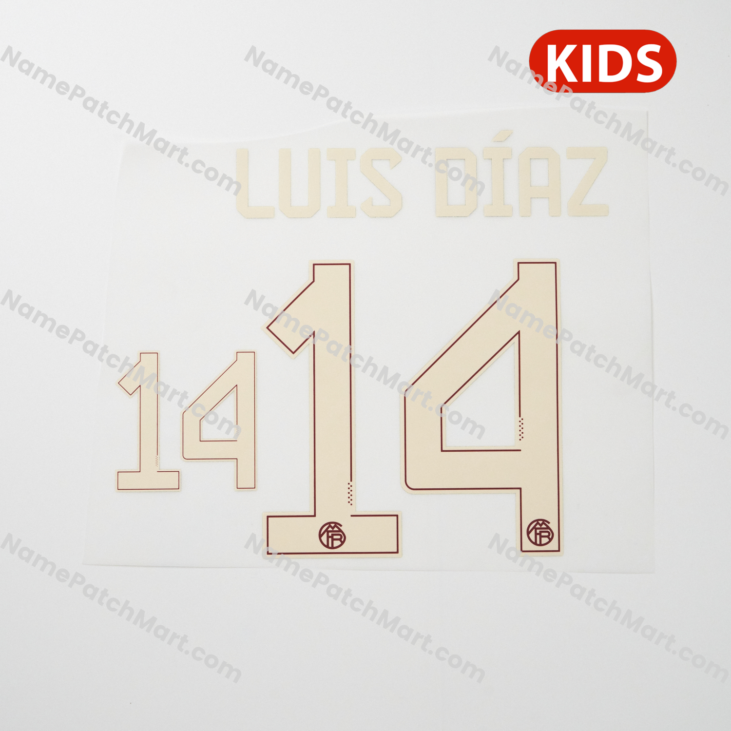 KIDS Luis Díaz #14 - Bayern Munich 25-26 Third  | Name Number Set - NamePatchMart.COM
