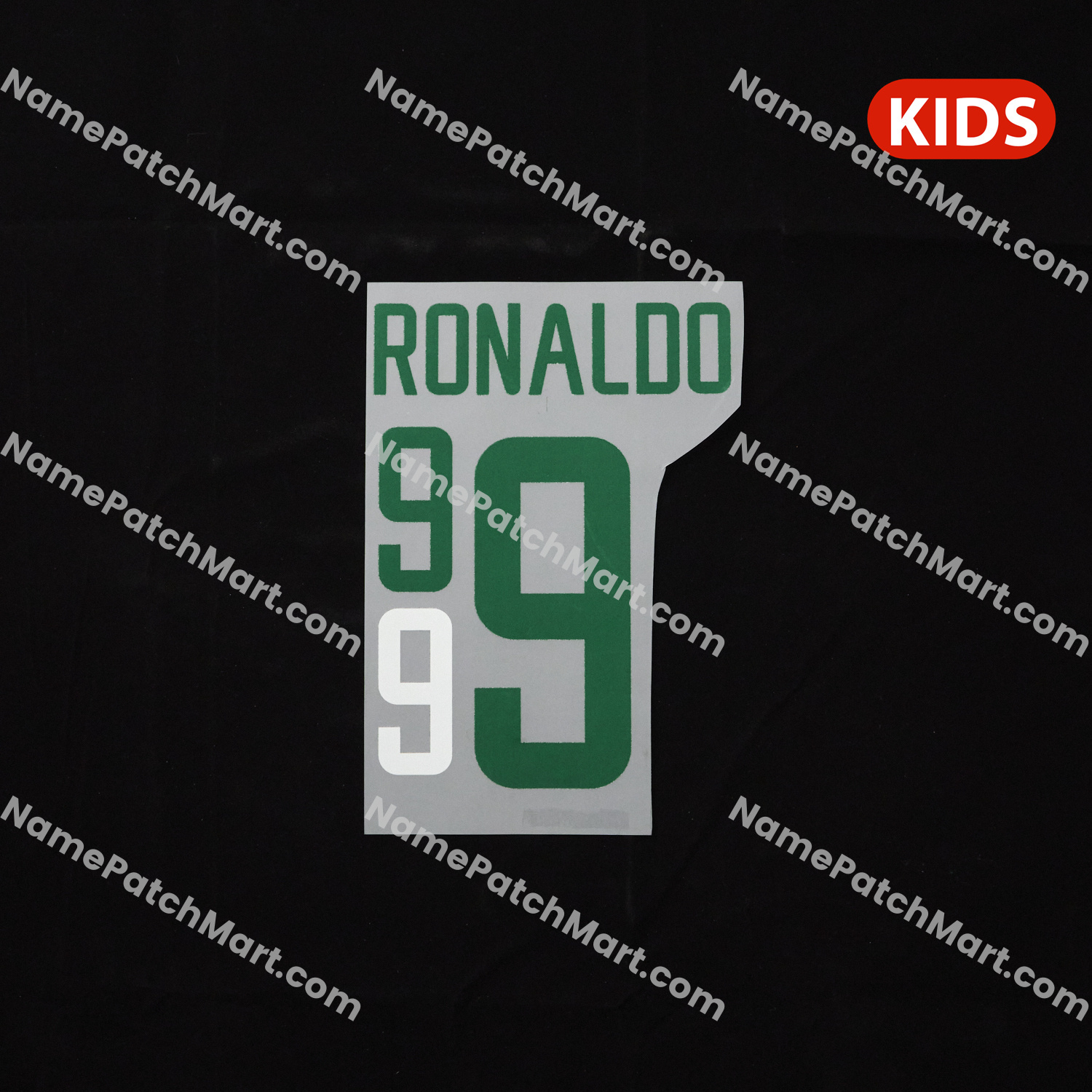 KIDS Ronaldo #9 - Brazil 2002 Home  | Name Number Set - NamePatchMart.COM