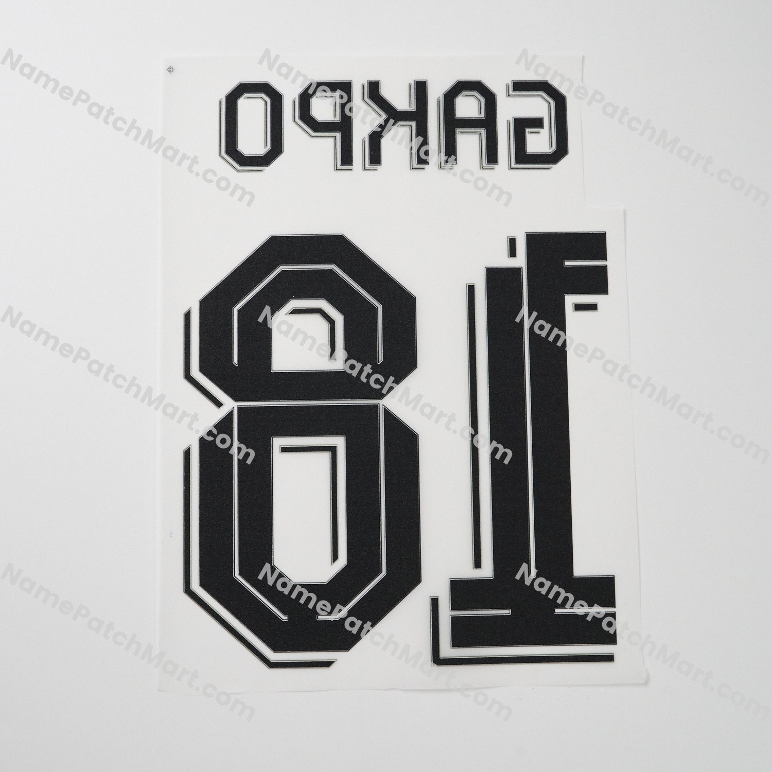 Gakpo #18 (Champions League) - Liverpool 25-26 Away  | Name Number Set - NamePatchMart.COM